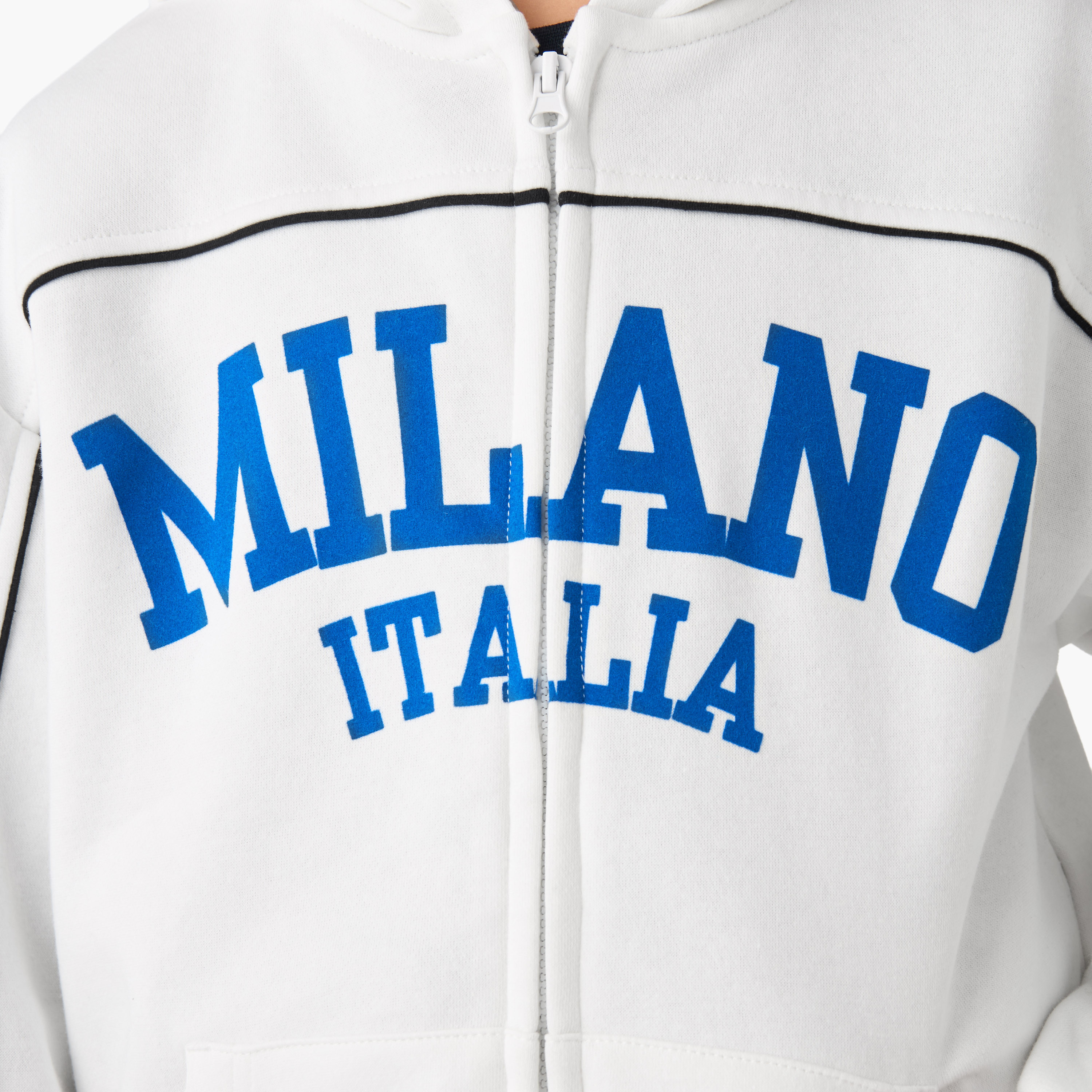 Juniors Boys Sweatshirt and Joggers Set with Text Print - Cotton - Long Sleeves - Hood-boys-clothing-setsandcoords-image-7