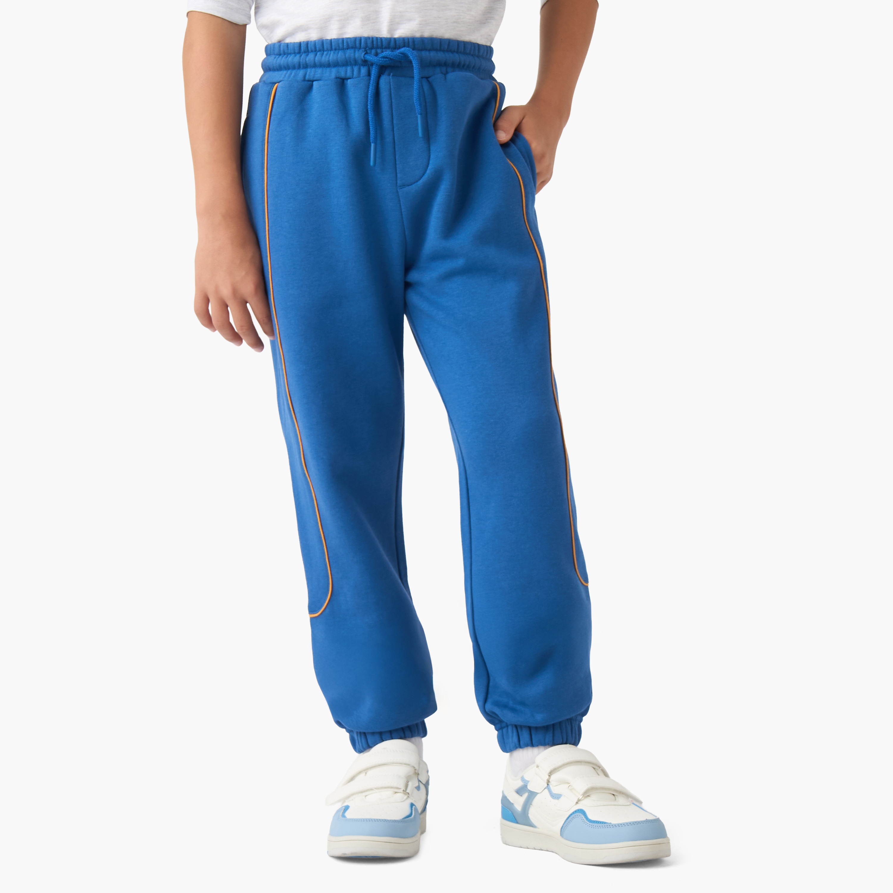 Juniors Boys Sweatshirt and Joggers Set with Text Print - Cotton - Long Sleeves - Hood-boys-clothing-setsandcoords-image-3
