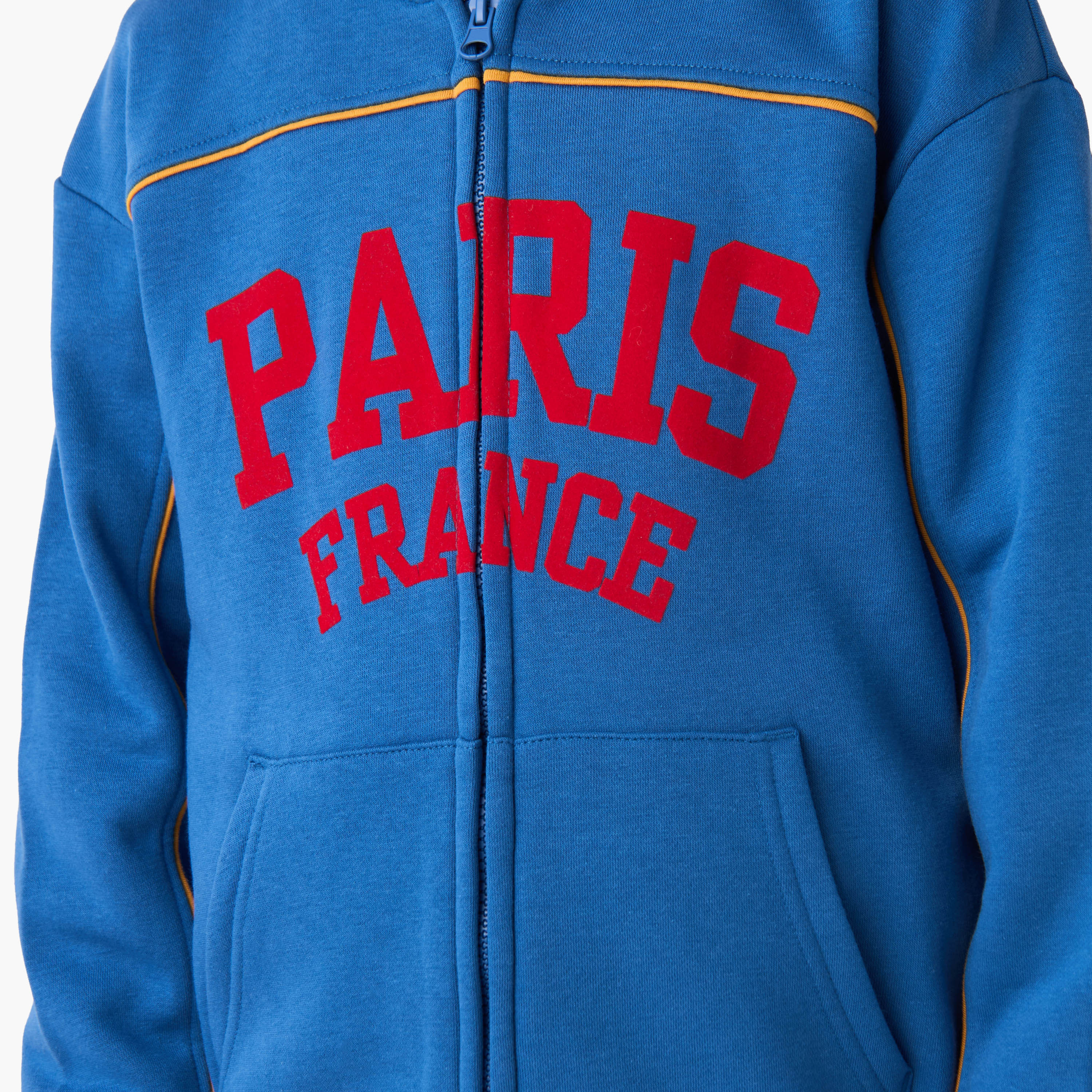 Juniors Boys Sweatshirt and Joggers Set with Text Print - Cotton - Long Sleeves - Hood-boys-clothing-setsandcoords-image-7