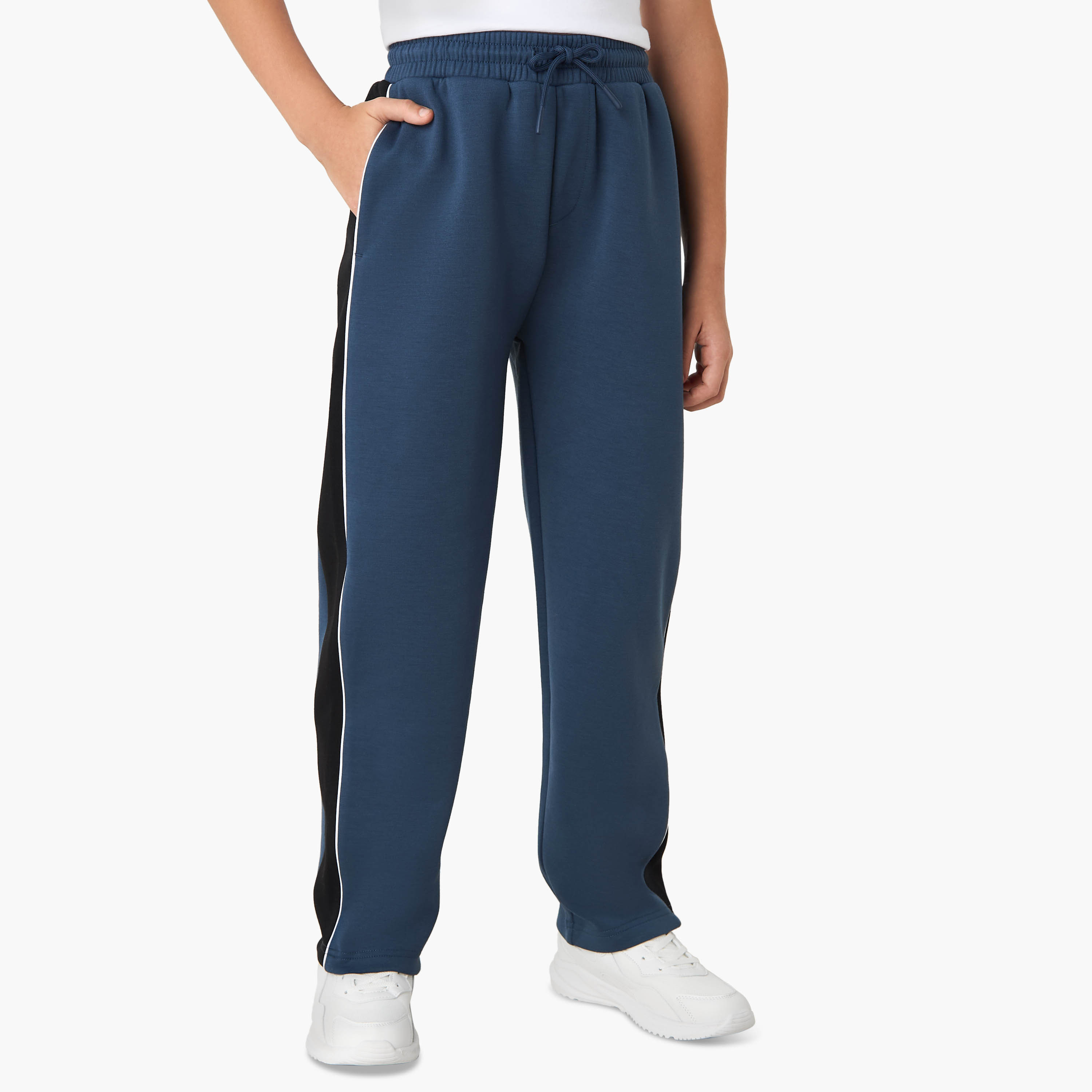 Juniors Panelled Zip Through Jacket and Track Pants Set-boys-clothing-setsandcoords-image-3