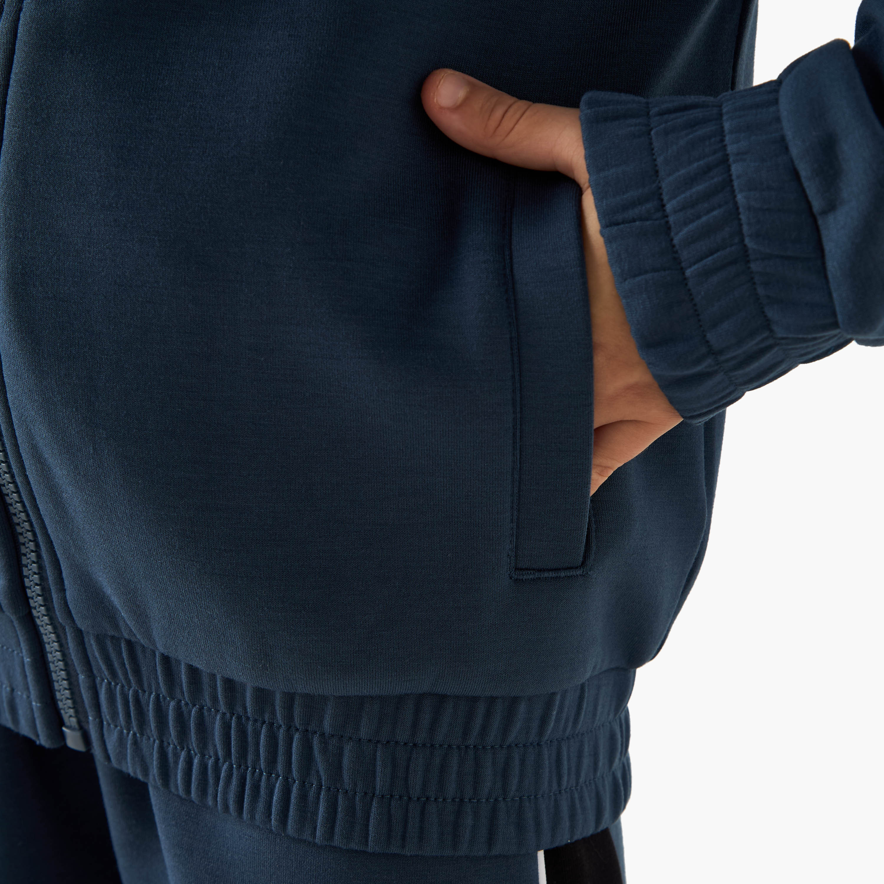 Juniors Panelled Zip Through Jacket and Track Pants Set-boys-clothing-setsandcoords-image-6