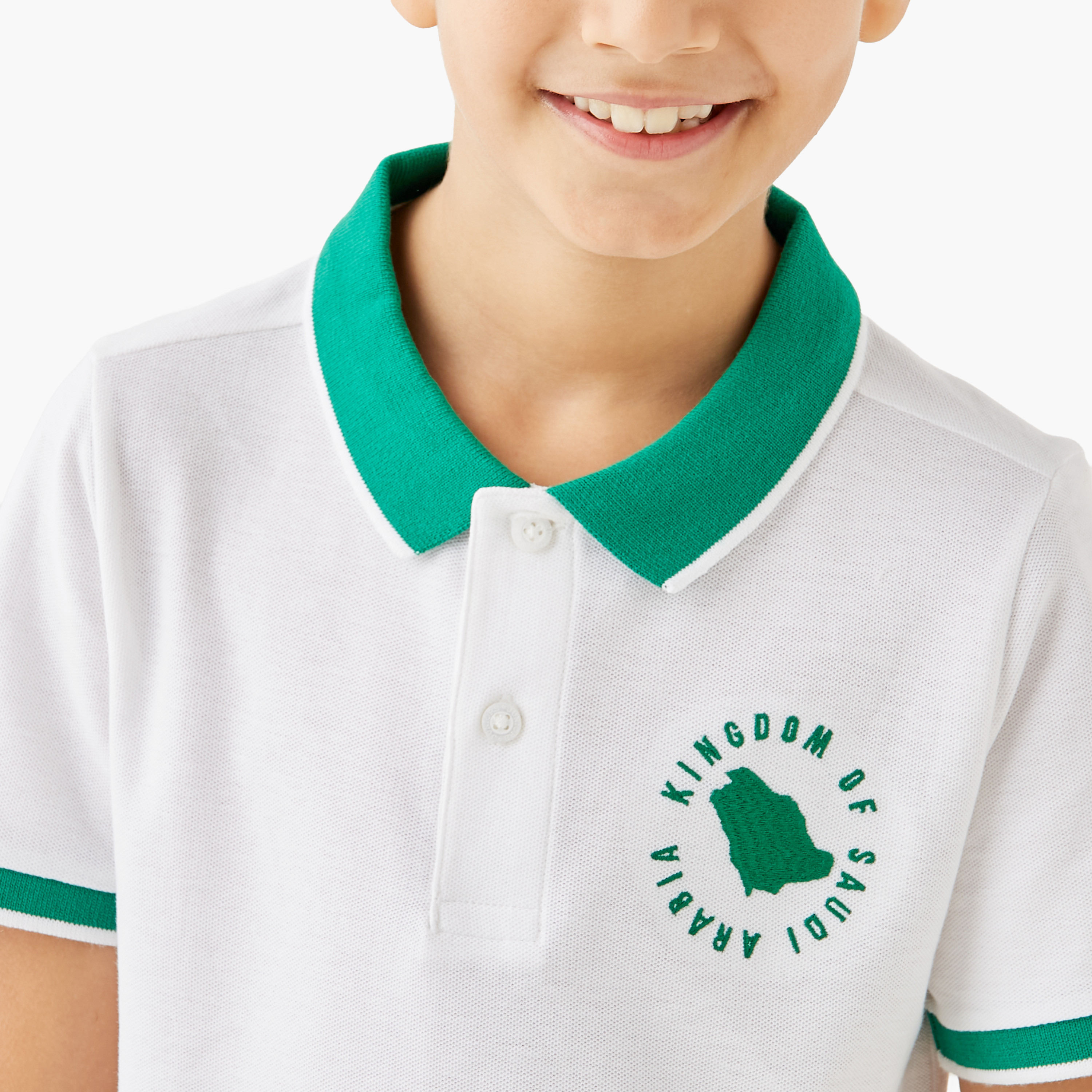 تيشيرت بولو جونيورز بطبعة اليوم الوطني السعودي وأكمام قصيرة-boys-clothing-tshirtsandpolos-image-4