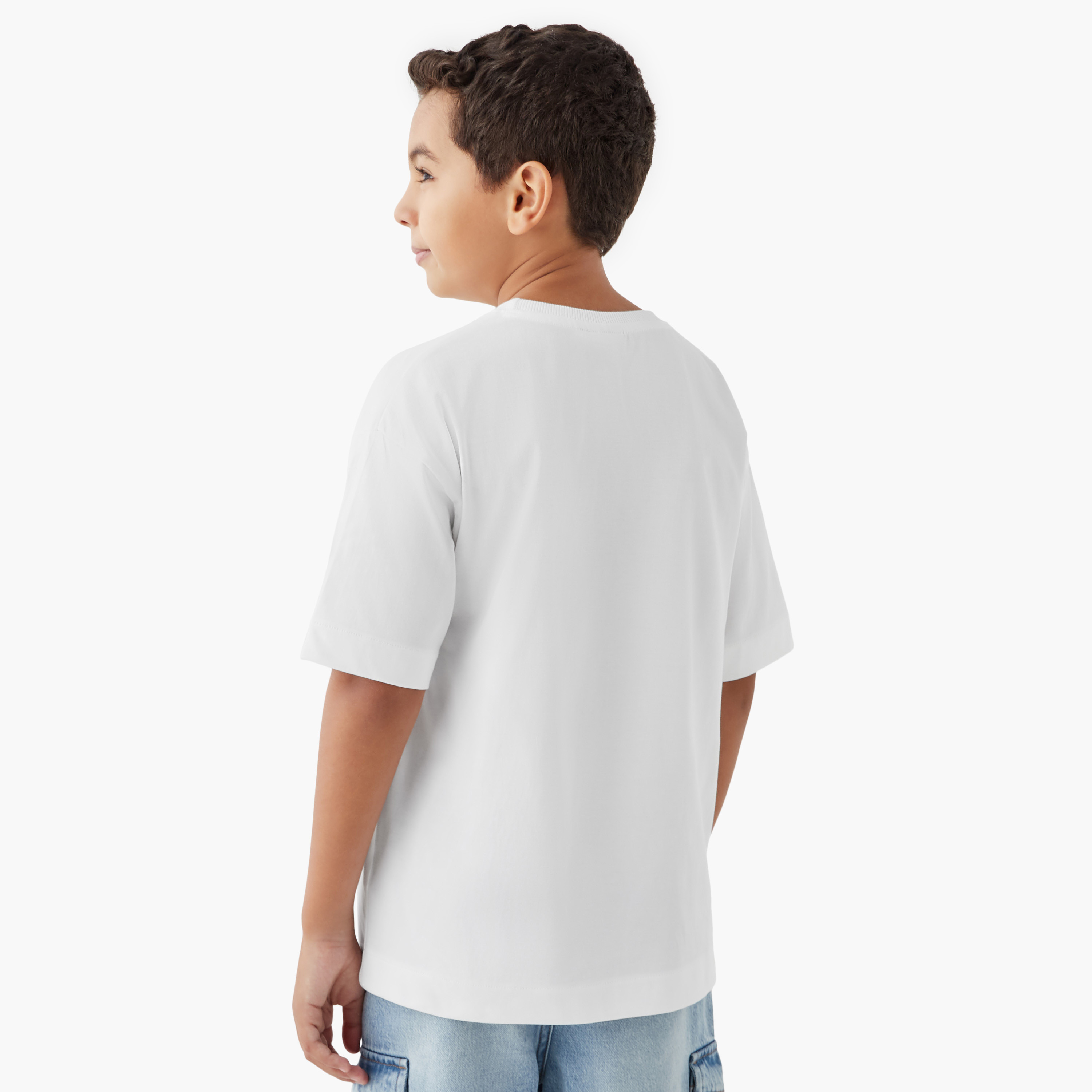 Juniors Printed T-shirt with Short Sleeves-boys-clothing-tshirtsandpolos-image-3