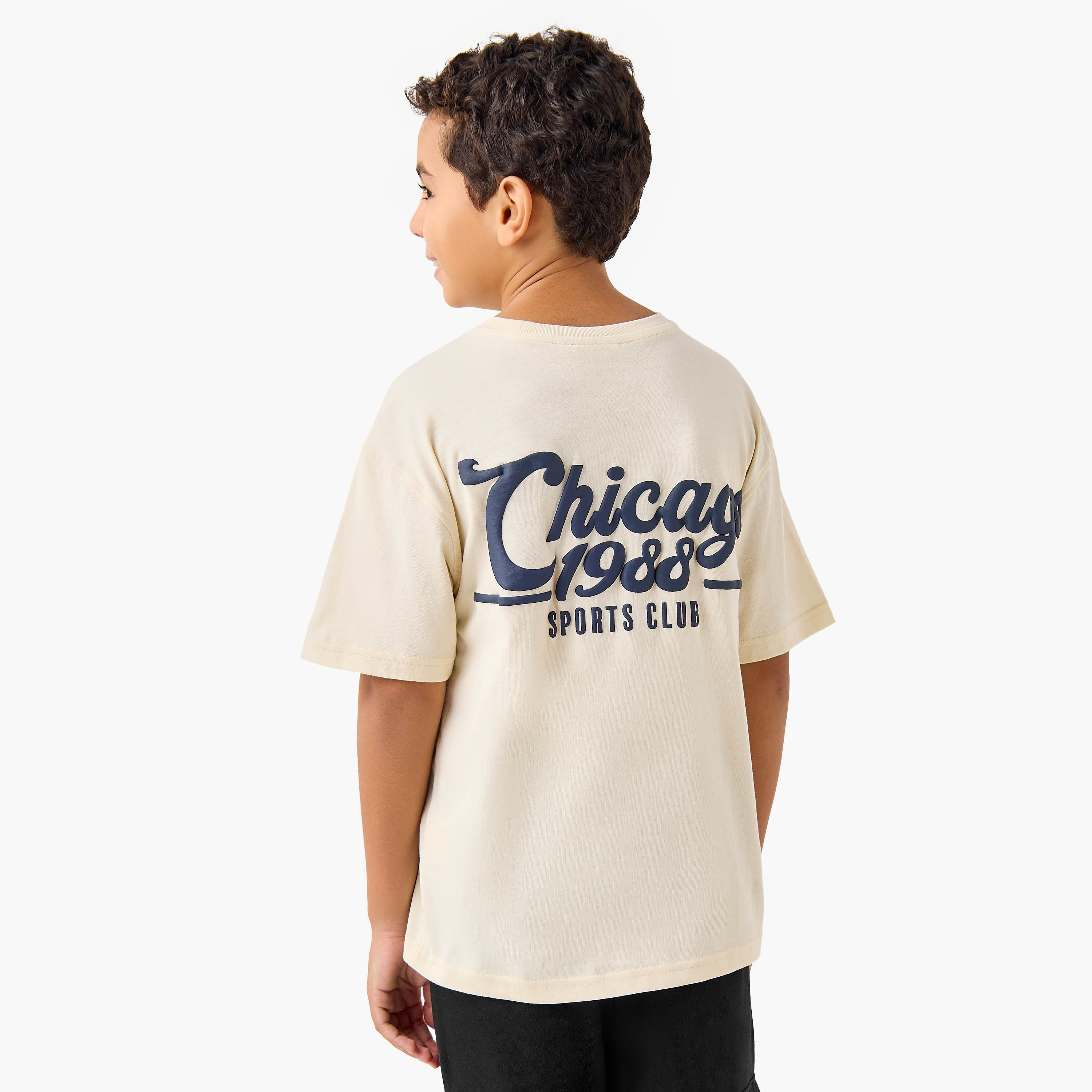 Juniors Printed T-shirt with Crew Neck and Short Sleeves-boys-clothing-tshirtsandpolos-image-1