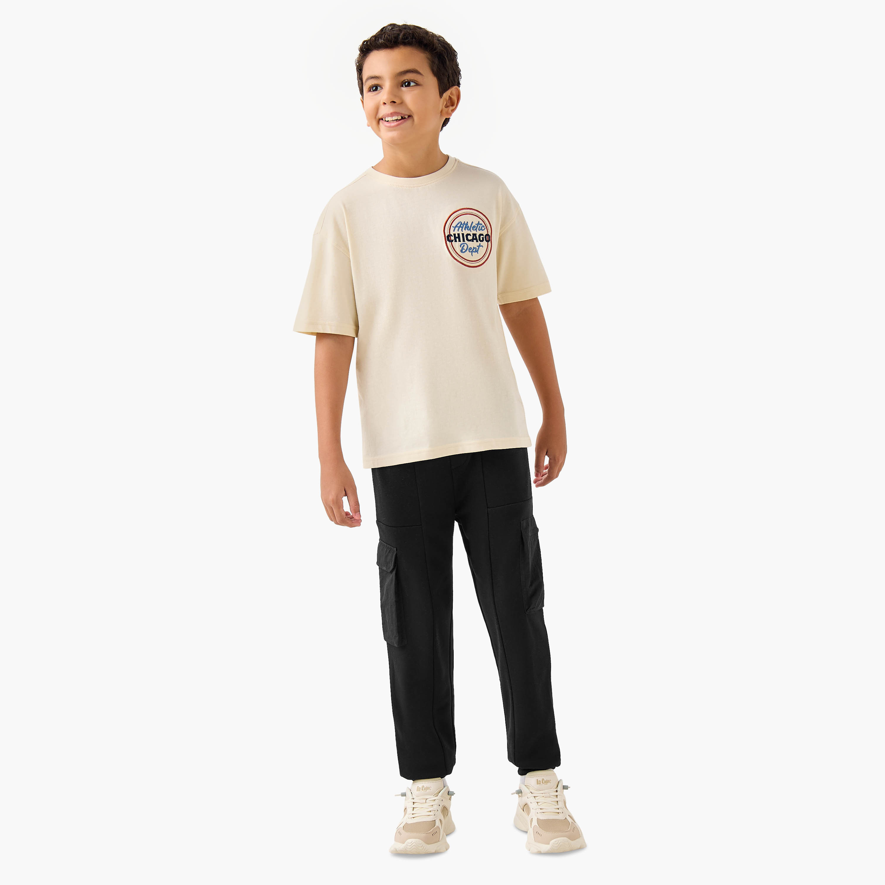 Juniors Printed T-shirt with Crew Neck and Short Sleeves-boys-clothing-tshirtsandpolos-image-3