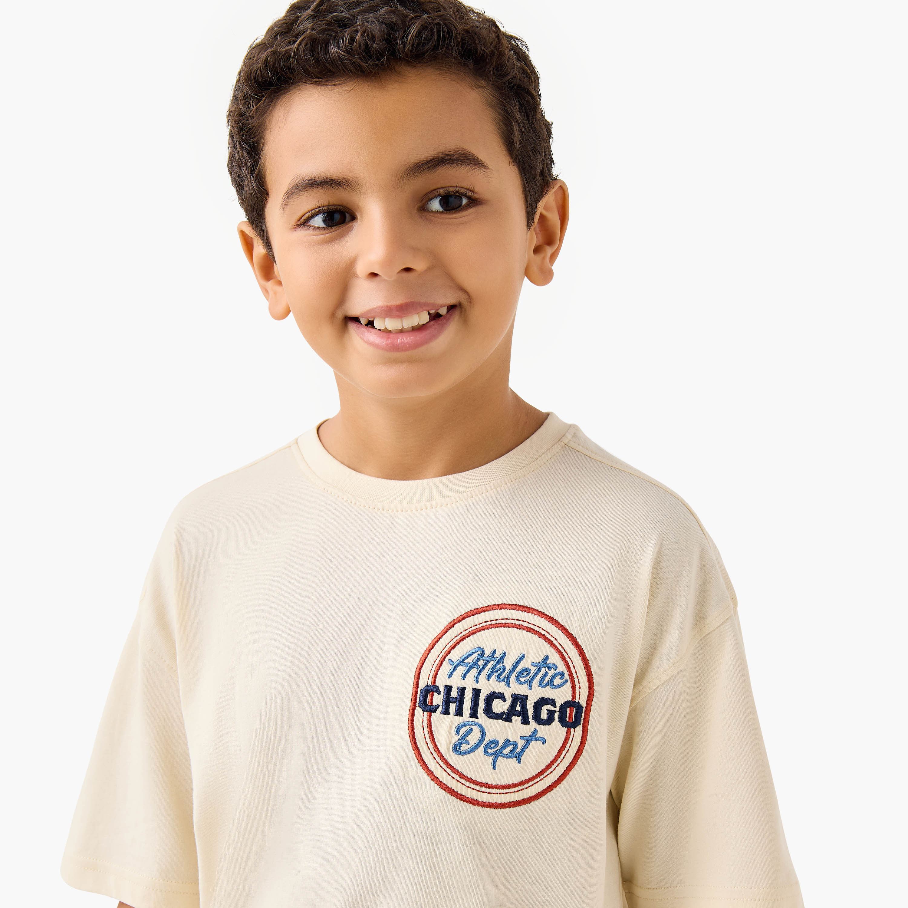 Juniors Printed T-shirt with Crew Neck and Short Sleeves-boys-clothing-tshirtsandpolos-image-4