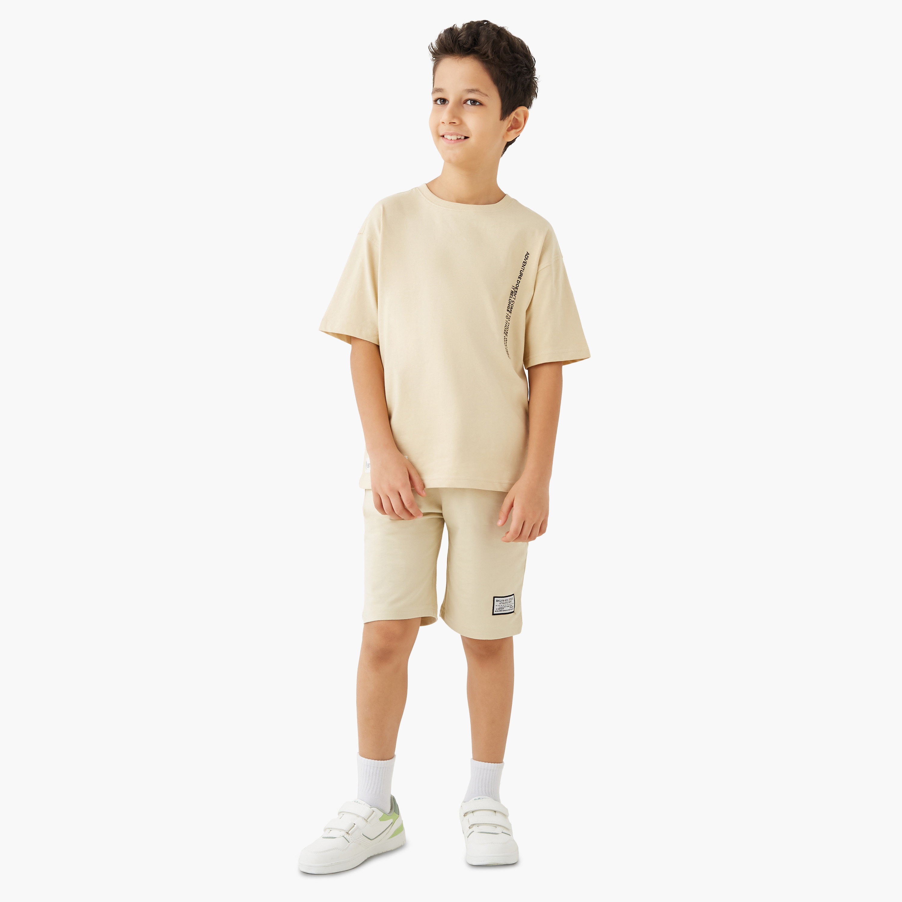 Juniors Printed T-shirt with Crew Neck and Short Sleeves-boys-clothing-tshirtsandpolos-image-2