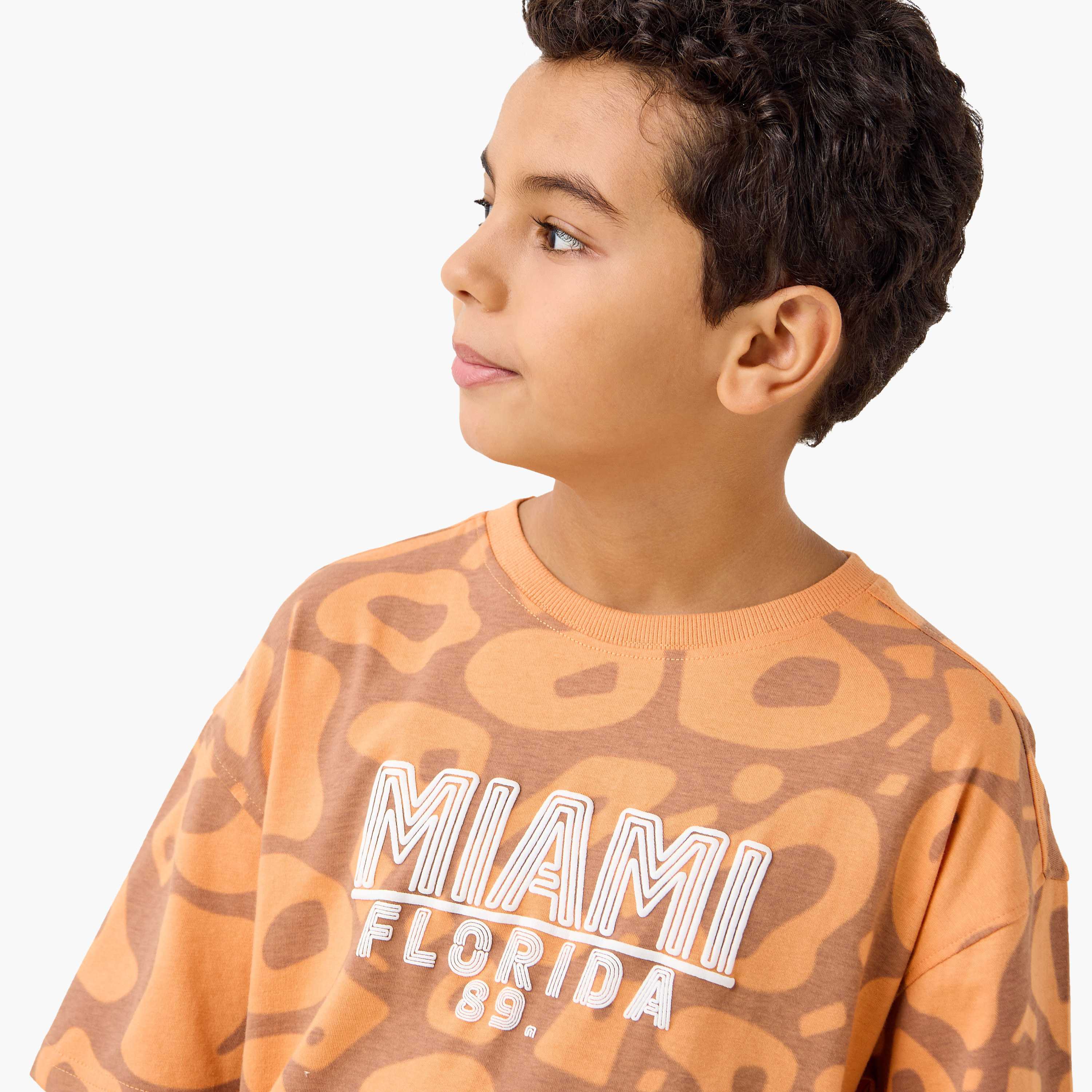 Juniors All-Over Miami Print T-shirt with Crew Neck-boys-clothing-tshirtsandpolos-image-4