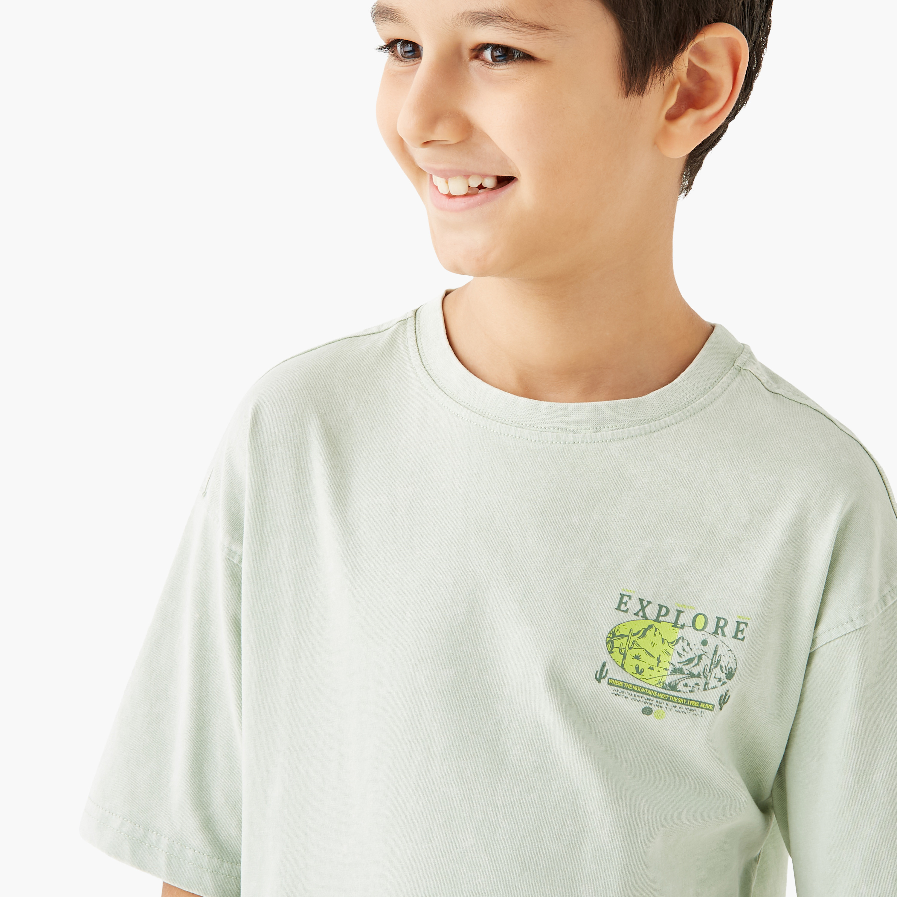 Juniors Printed T-shirt with Short Sleeves-boys-clothing-tshirtsandpolos-image-4