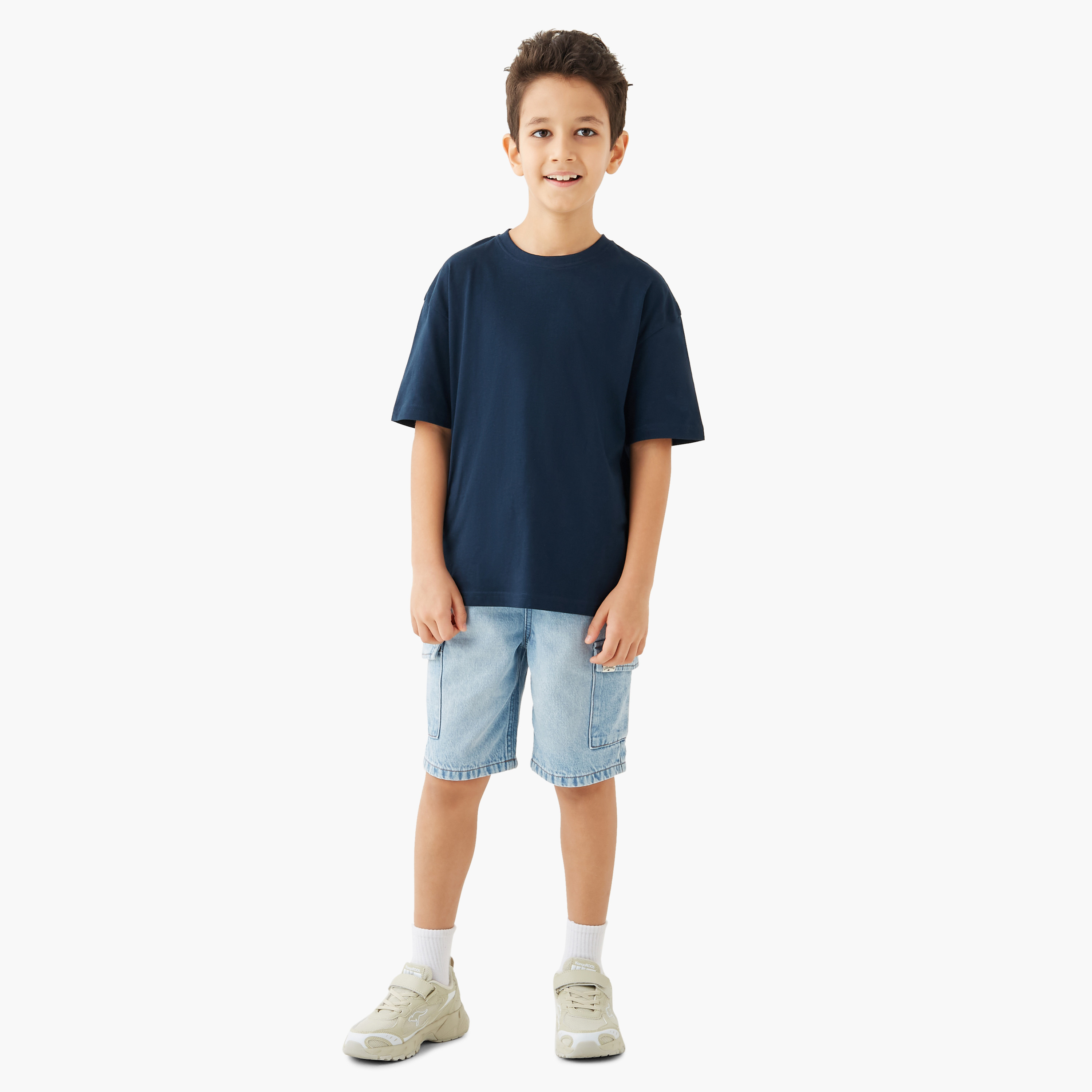 تيشيرت سادة بأكمام قصيرة من جونيورز-boys-clothing-tshirtsandpolos-image-2