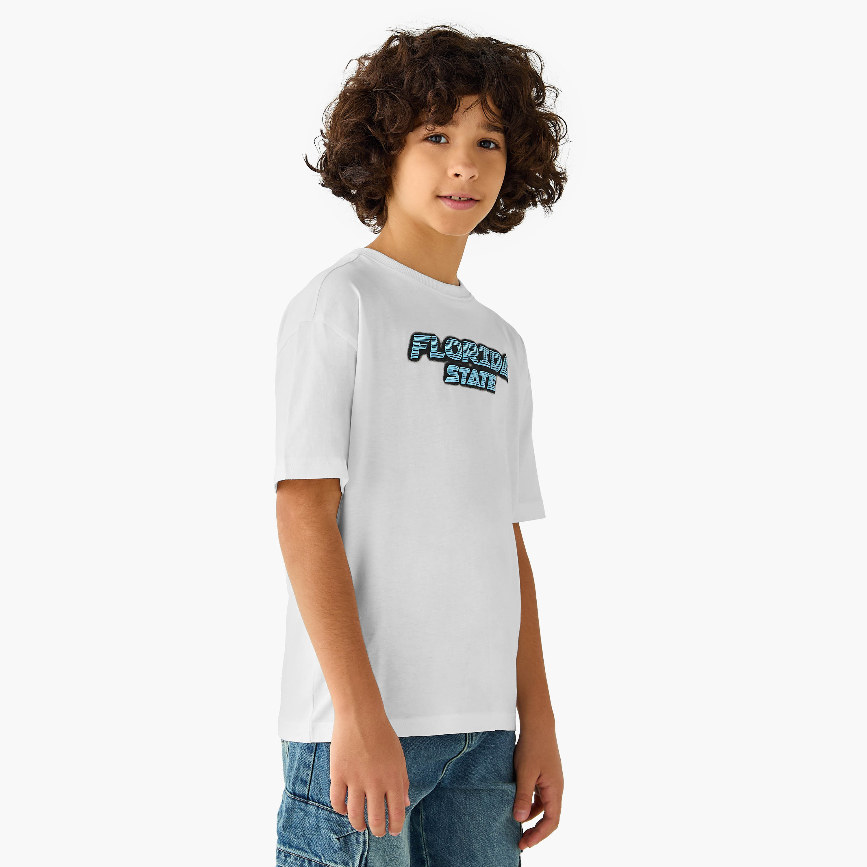 Juniors Typographic Print T-shirt-boys-clothing-tshirtsandpolos-image-1