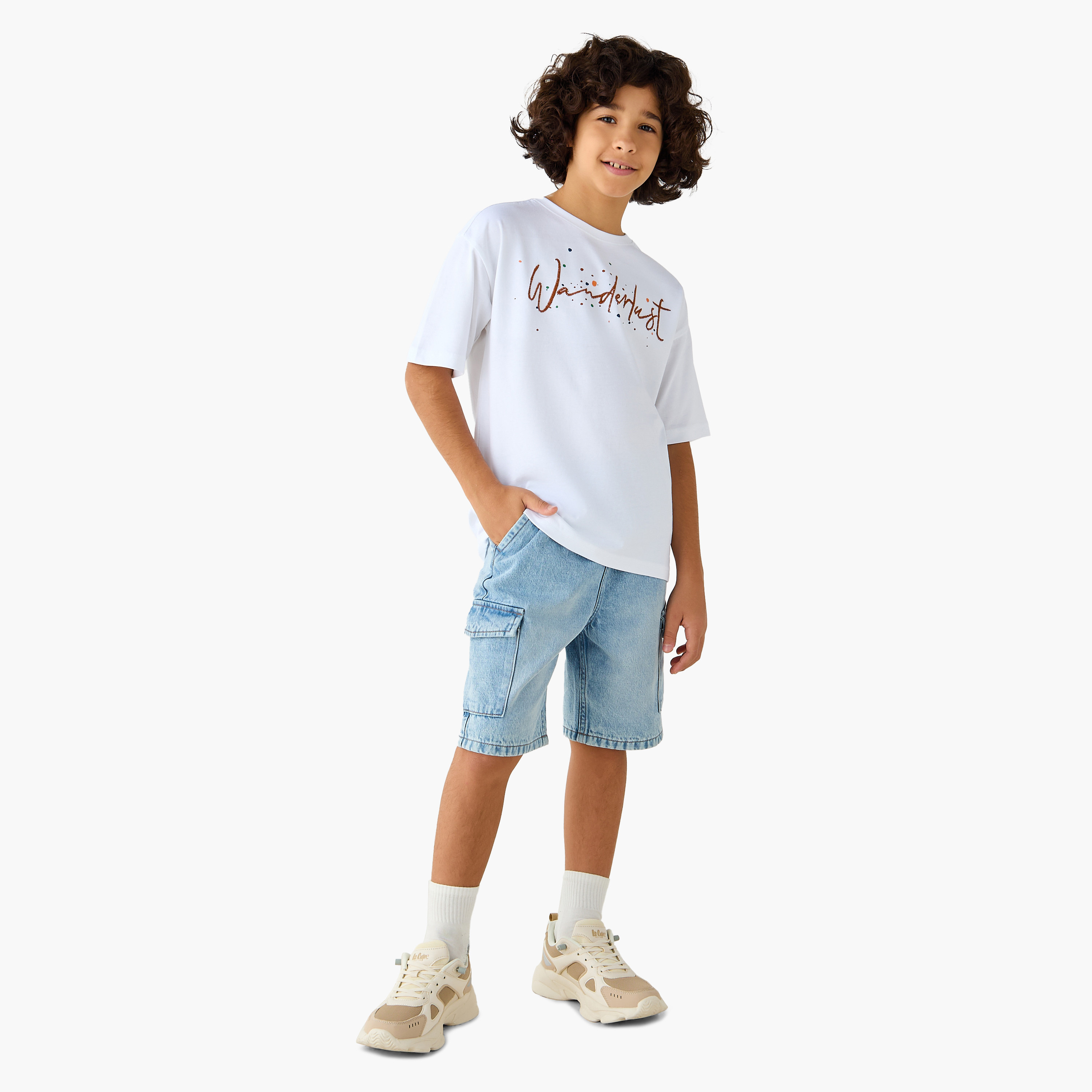 Juniors Tiger Print T-shirt with Short sleeves-boys-clothing-tshirtsandpolos-image-2