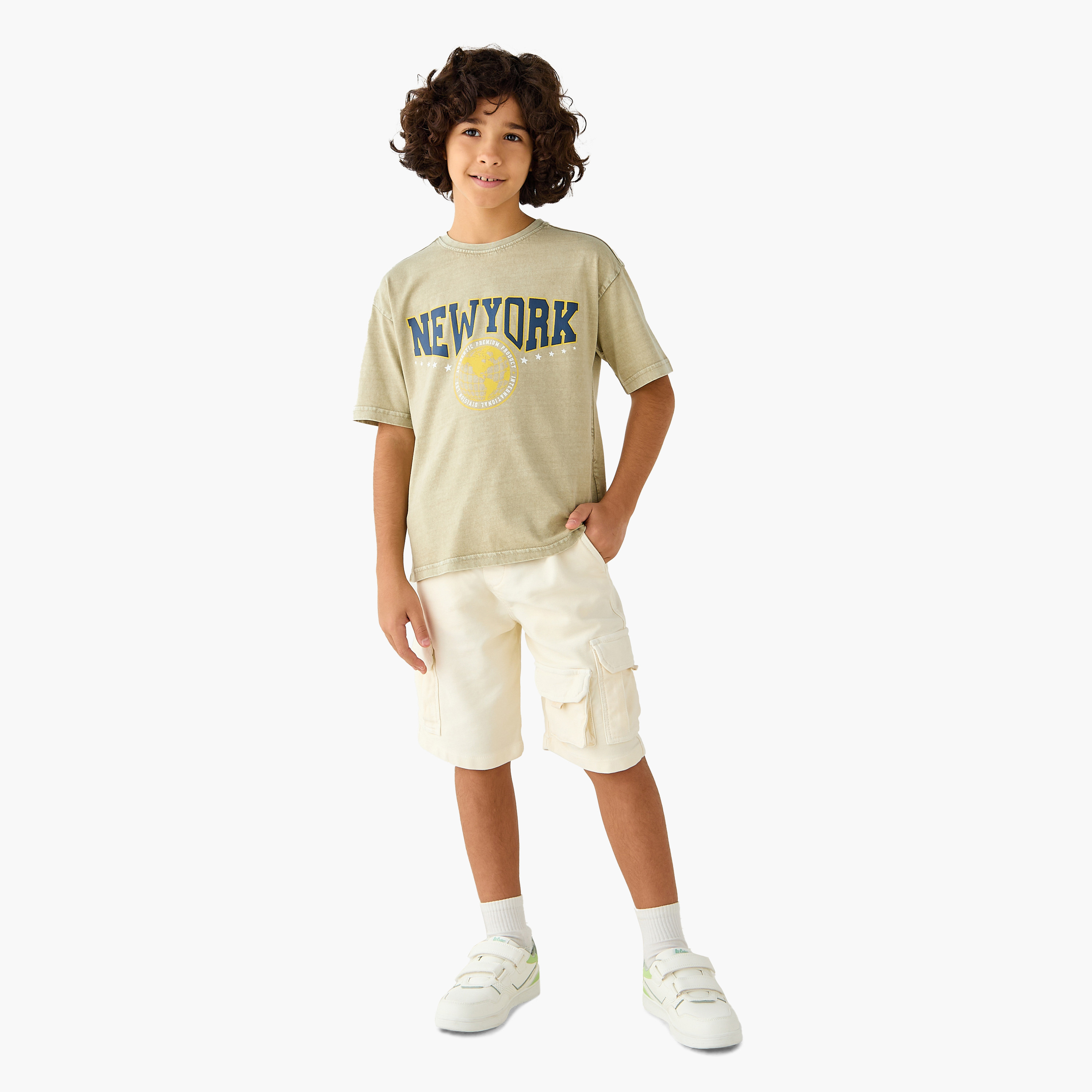 Juniors New York Print T-shirt with Short sleeves-boys-clothing-tshirtsandpolos-image-2