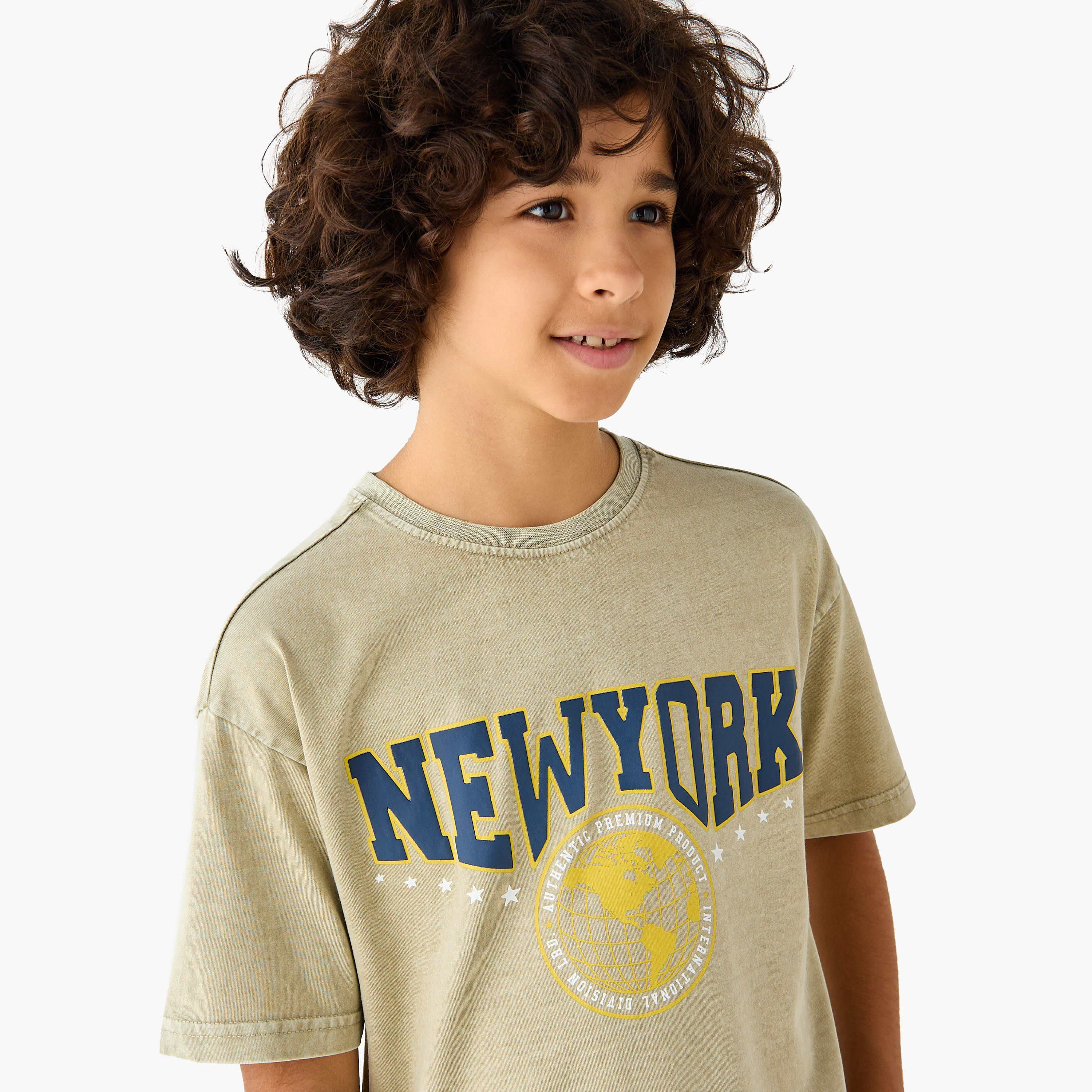 Juniors New York Print T-shirt with Short sleeves-boys-clothing-tshirtsandpolos-image-4
