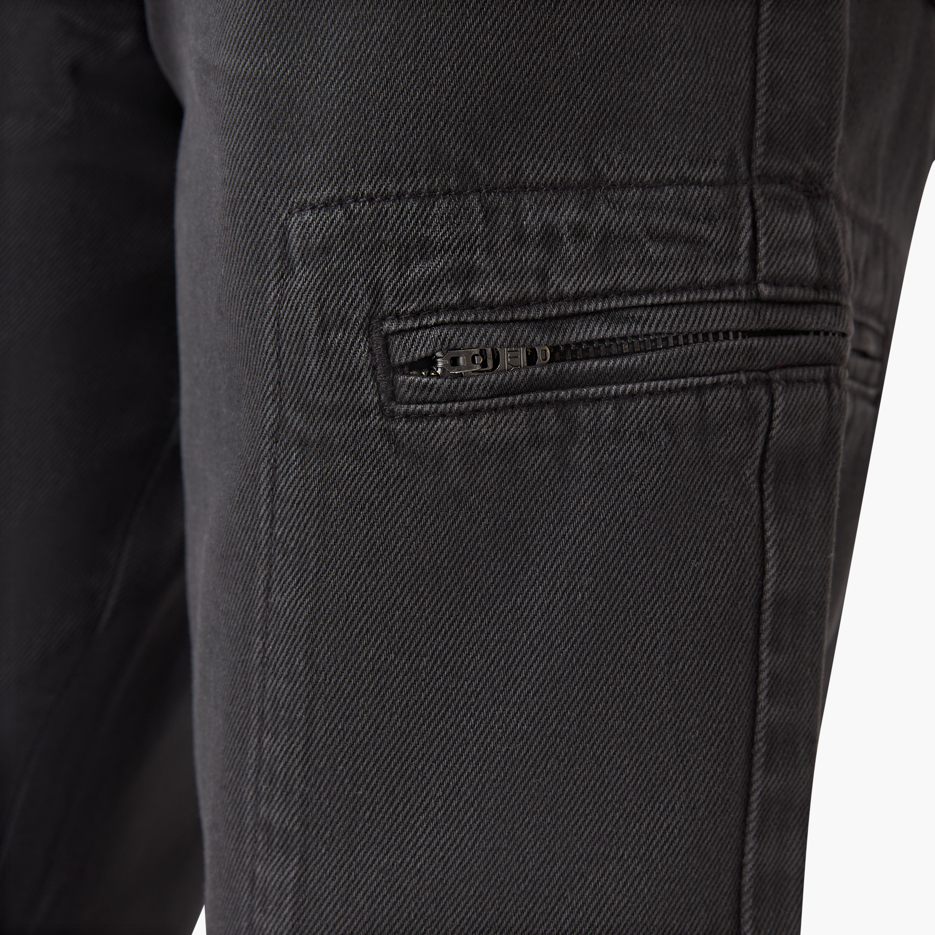 Juniors Solid Cargo Pants with Button Closure-boys-clothing-bottoms-trousers-image-5