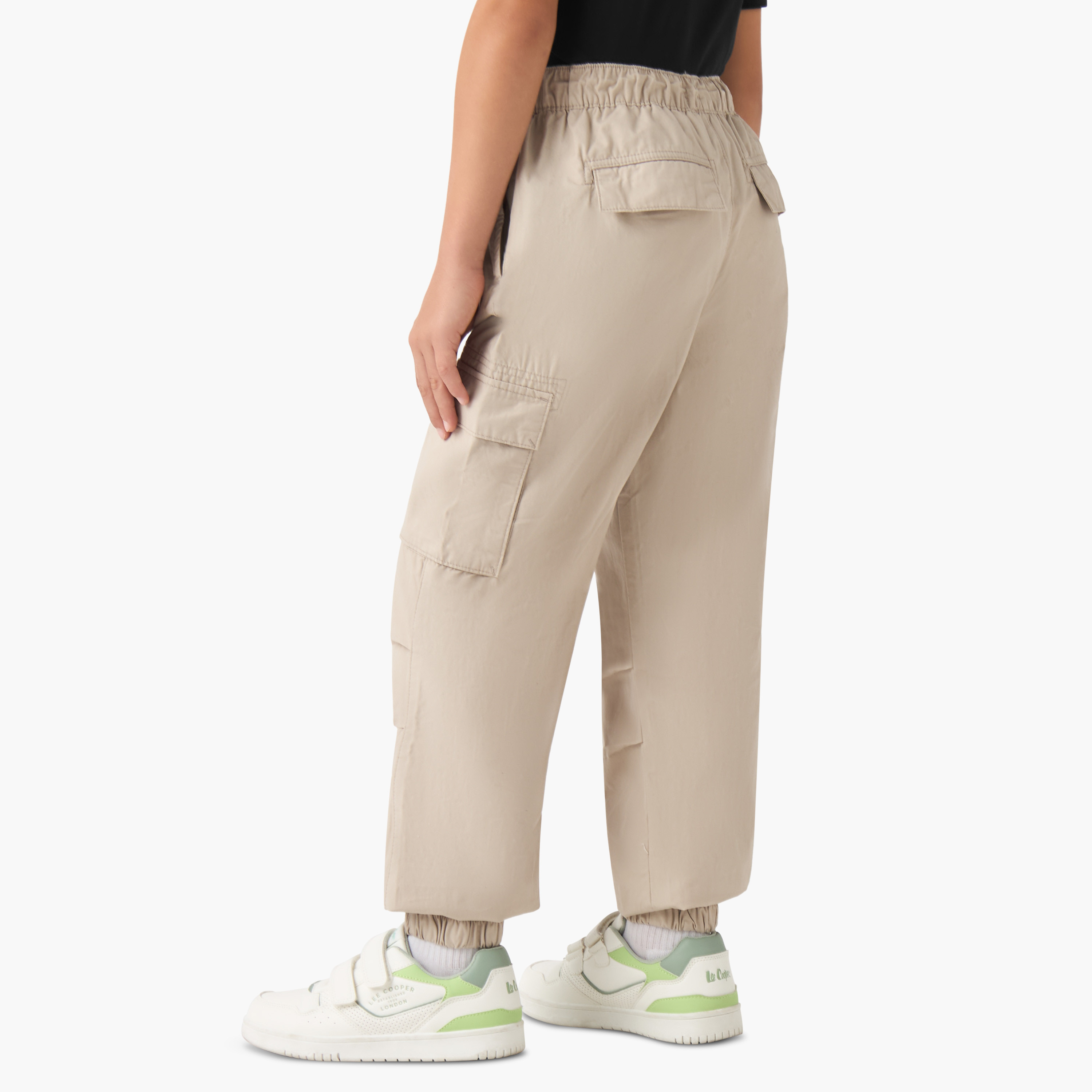 Juniors Boys Trousers with Pockets - Cotton - Drawstring Waist-boys-clothing-bottoms-trousers-image-3