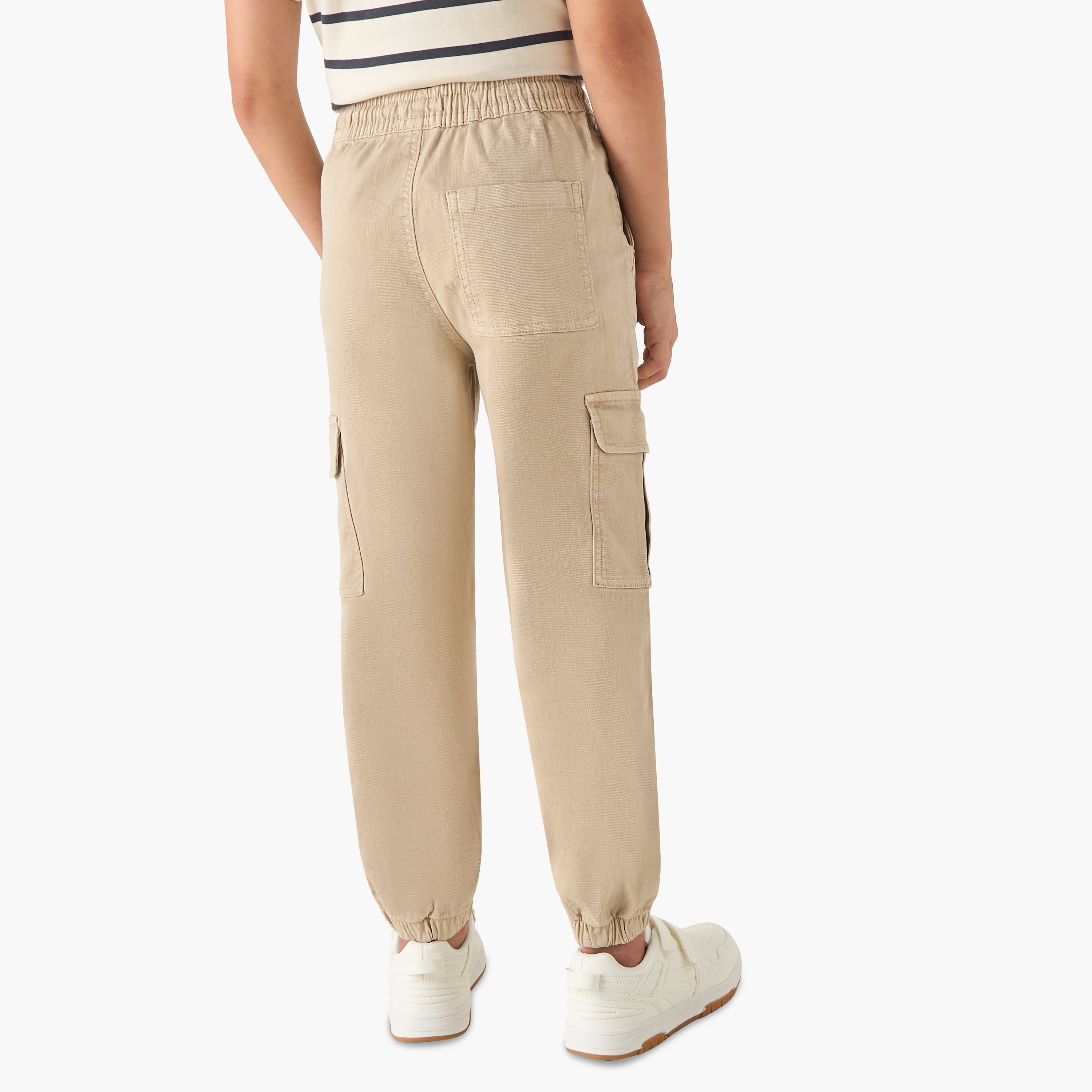 Eligo Solid Joggers with Pockets-boys-clothing-bottoms-joggersandtrackpants-image-3