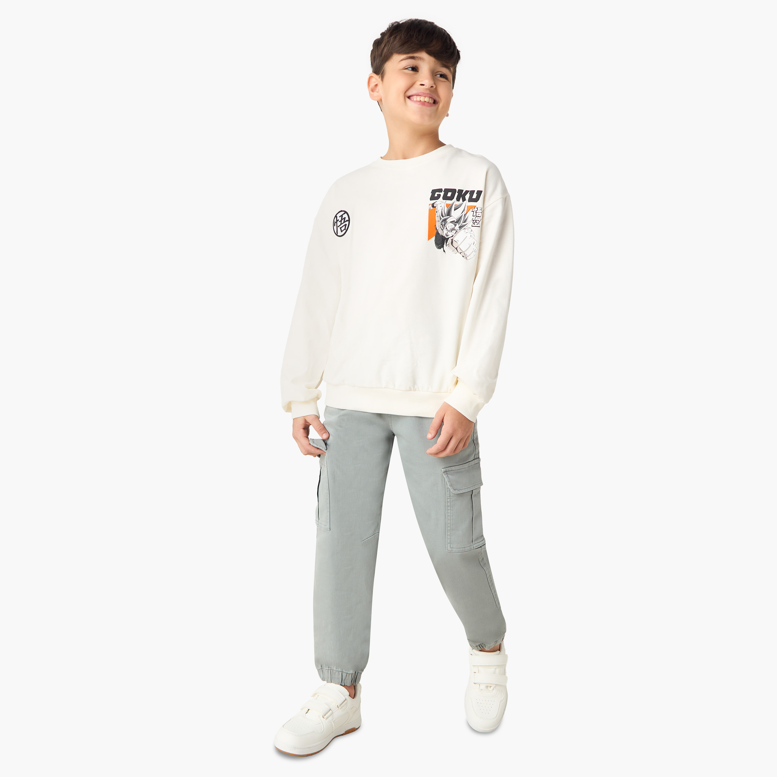 Eligo Solid Joggers with Pockets-boys-clothing-bottoms-joggersandtrackpants-image-2