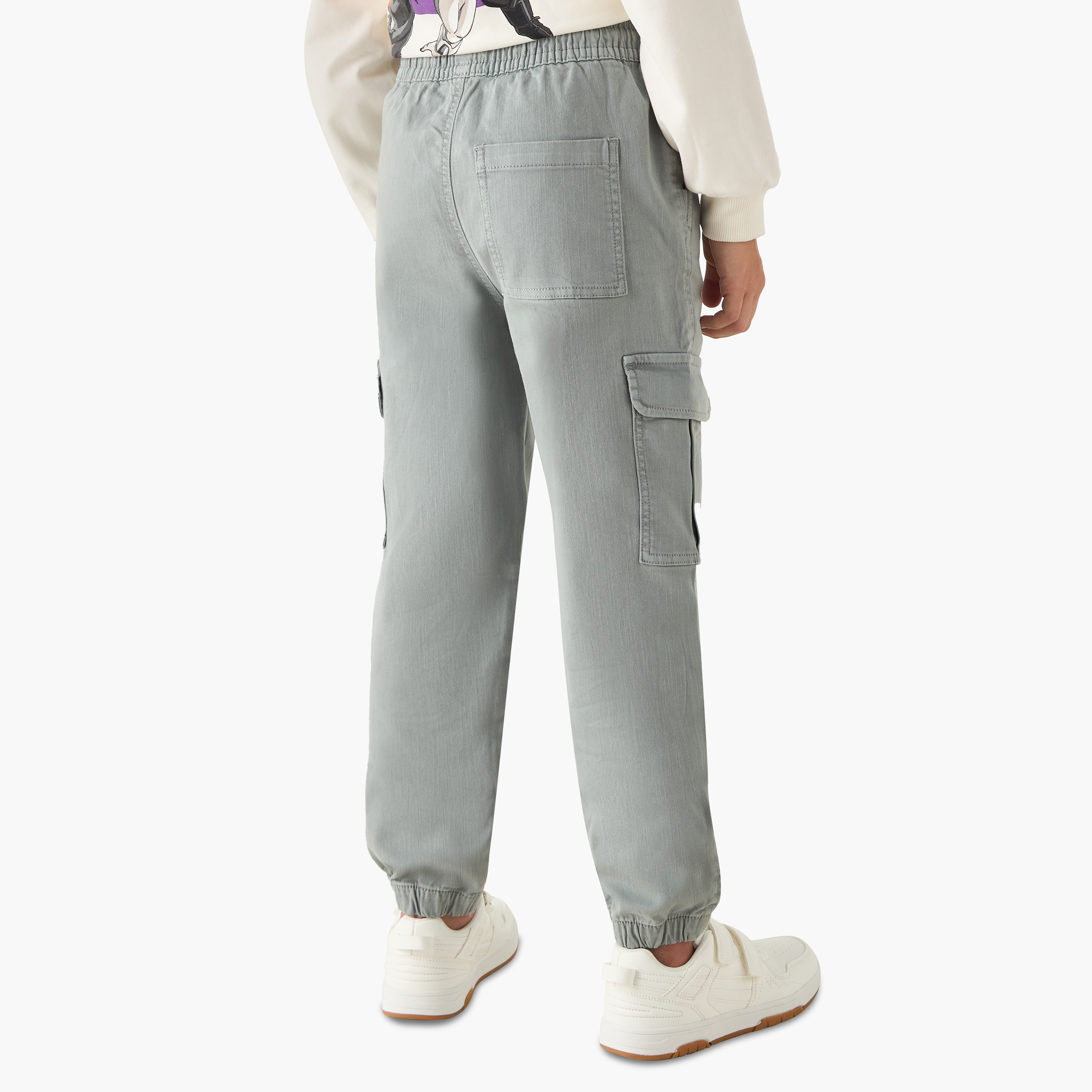 Eligo Solid Joggers with Pockets-boys-clothing-bottoms-joggersandtrackpants-image-3