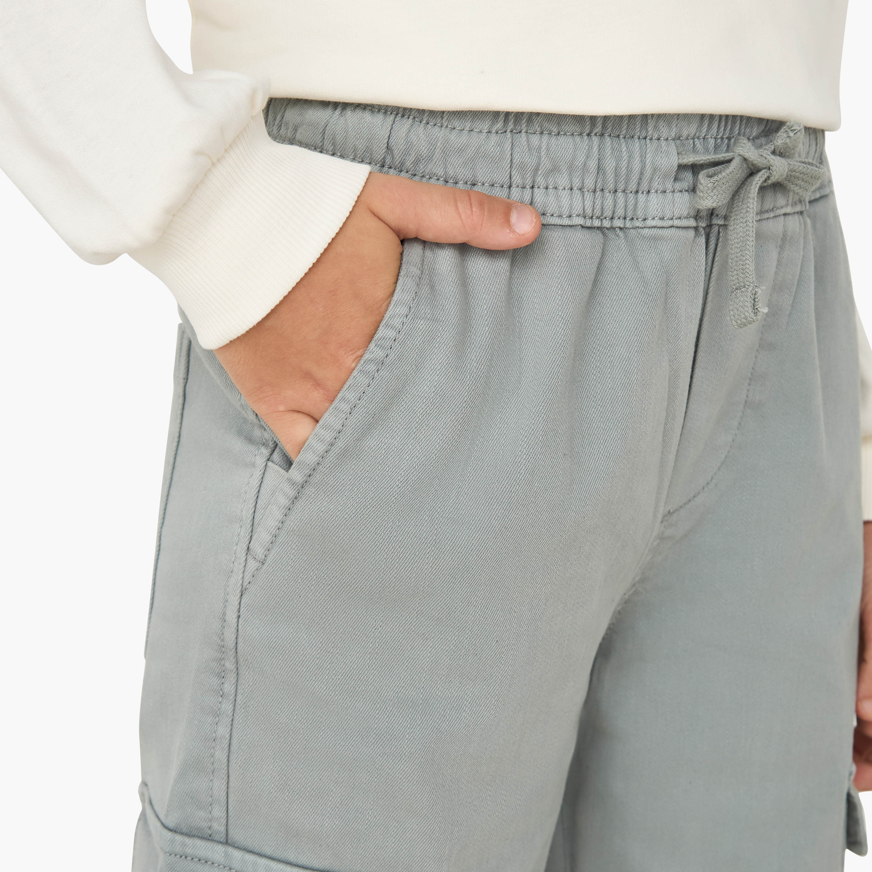 Eligo Solid Joggers with Pockets-boys-clothing-bottoms-joggersandtrackpants-image-4