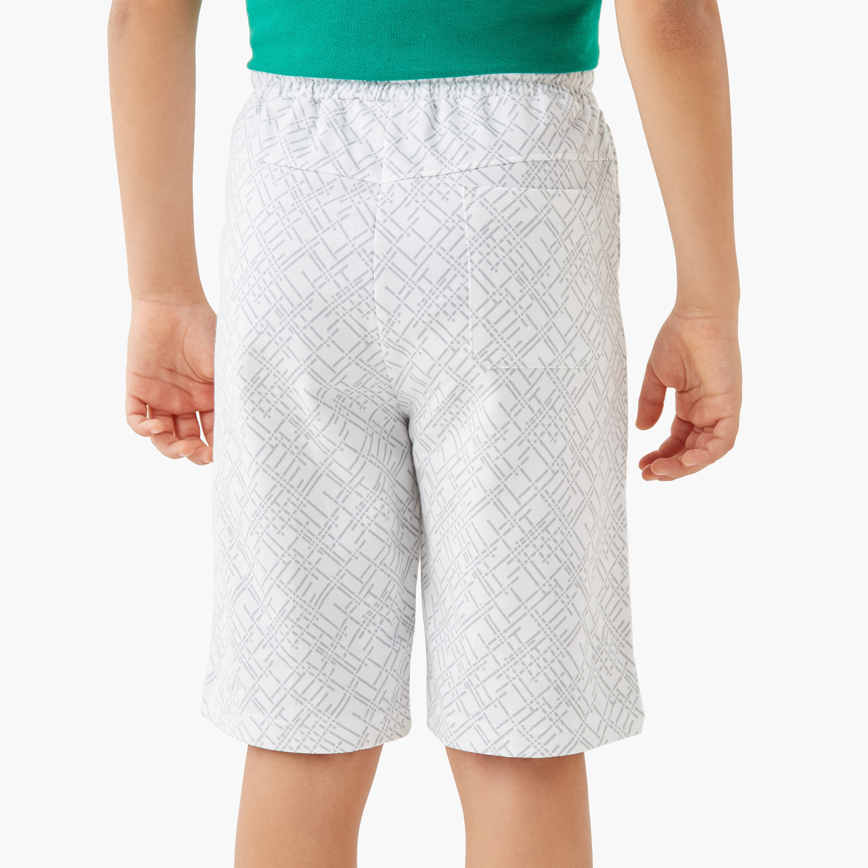 Juniors KSA National Day Applique Shorts with Drawstring Closure-boys-clothing-bottoms-shorts-image-3