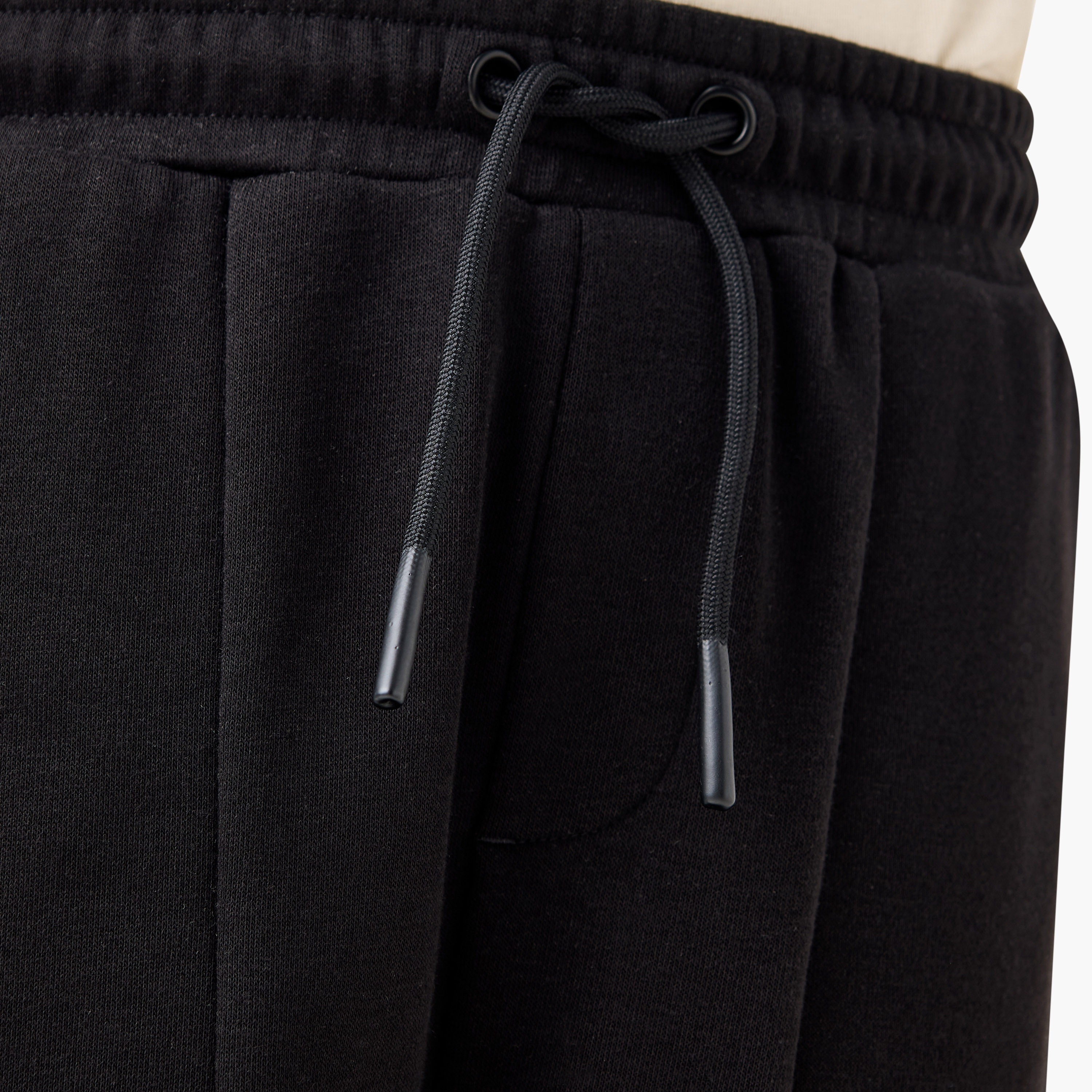 Juniors Solid Cargo Joggers with Drawstring Closure and Pockets-boys-clothing-bottoms-joggersandtrackpants-image-5