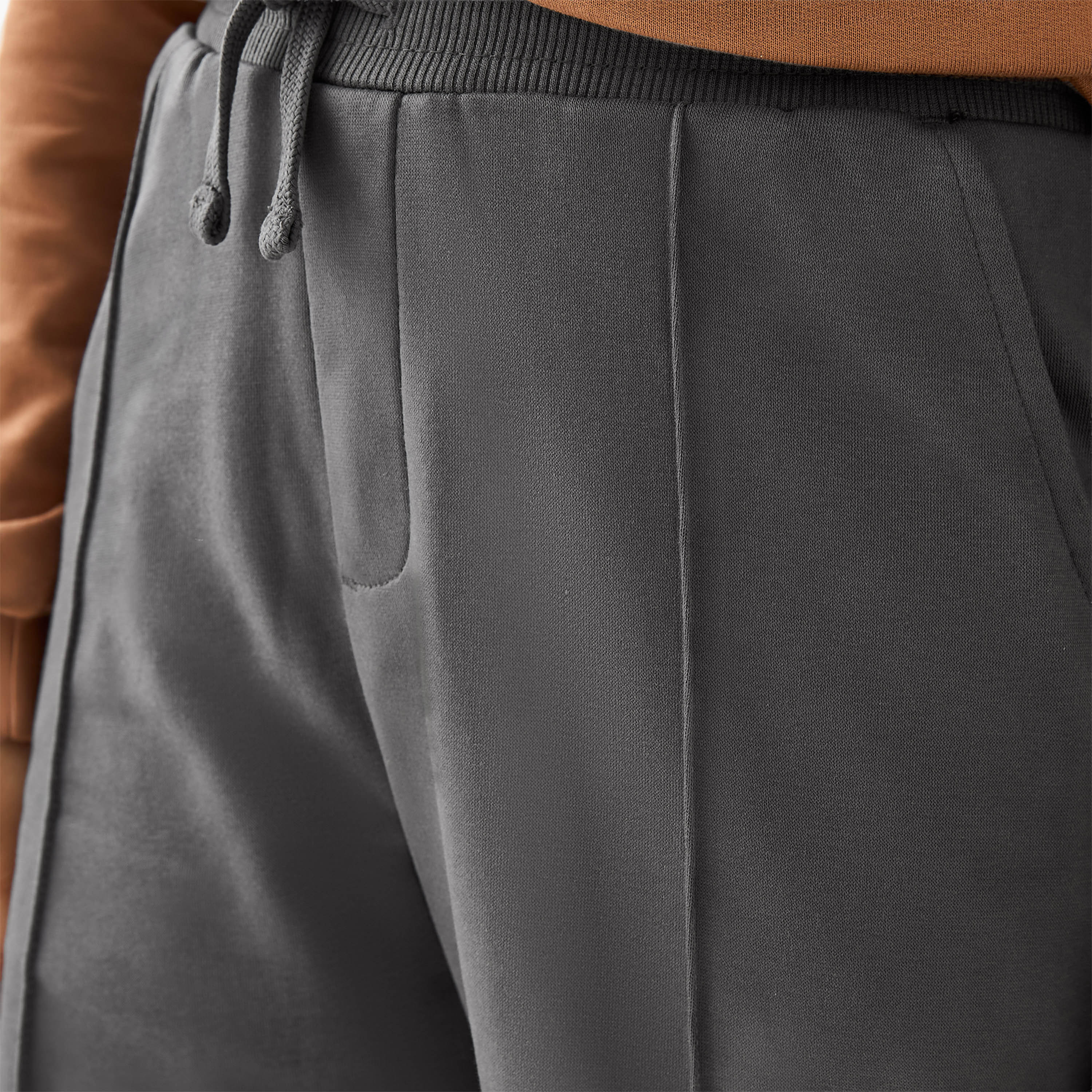 Juniors Solid Joggers with Drawstring Closure and Pockets-boys-clothing-bottoms-joggersandtrackpants-image-6