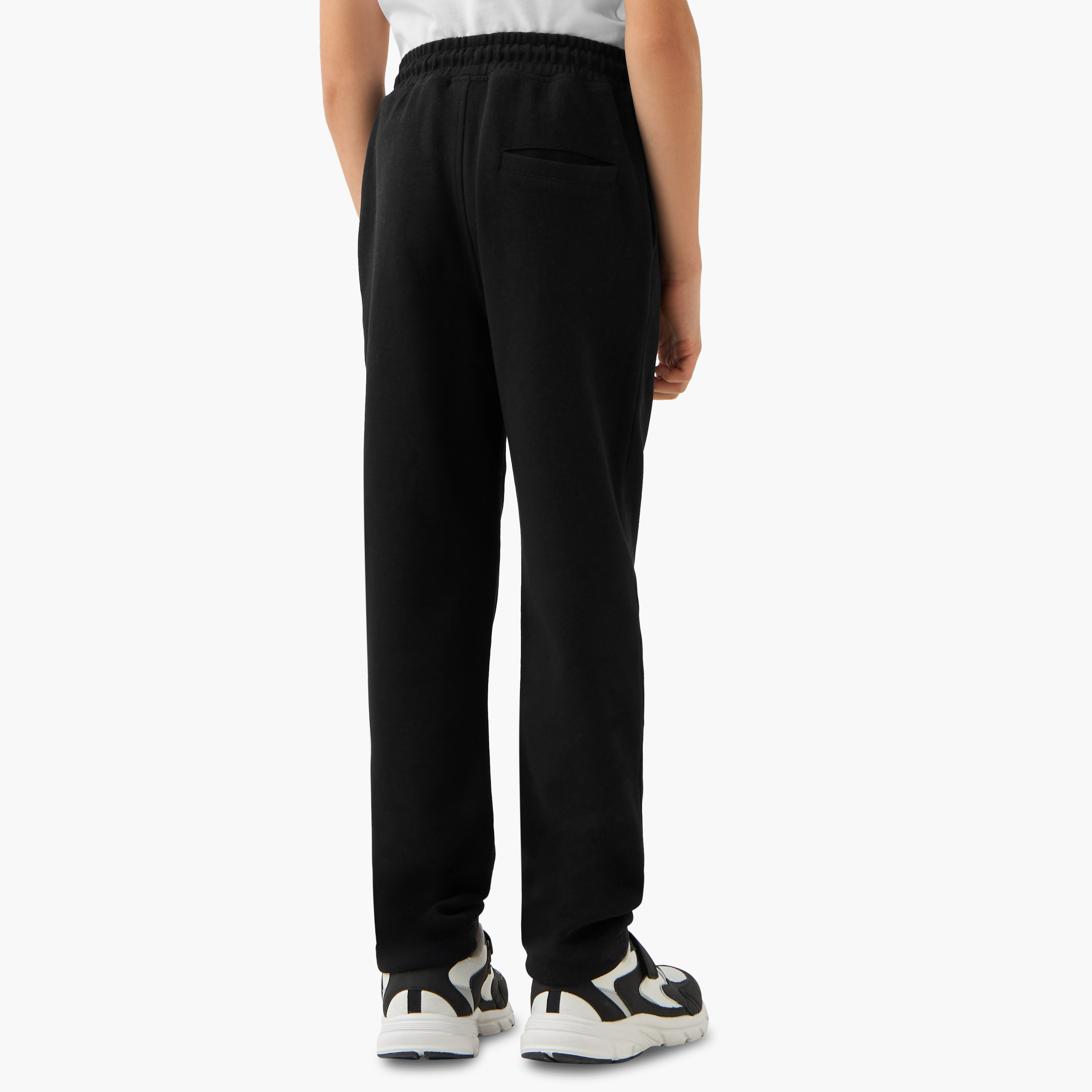 Juniors Panelled Joggers with Drawstring Closure and Pockets-boys-clothing-bottoms-joggersandtrackpants-image-3