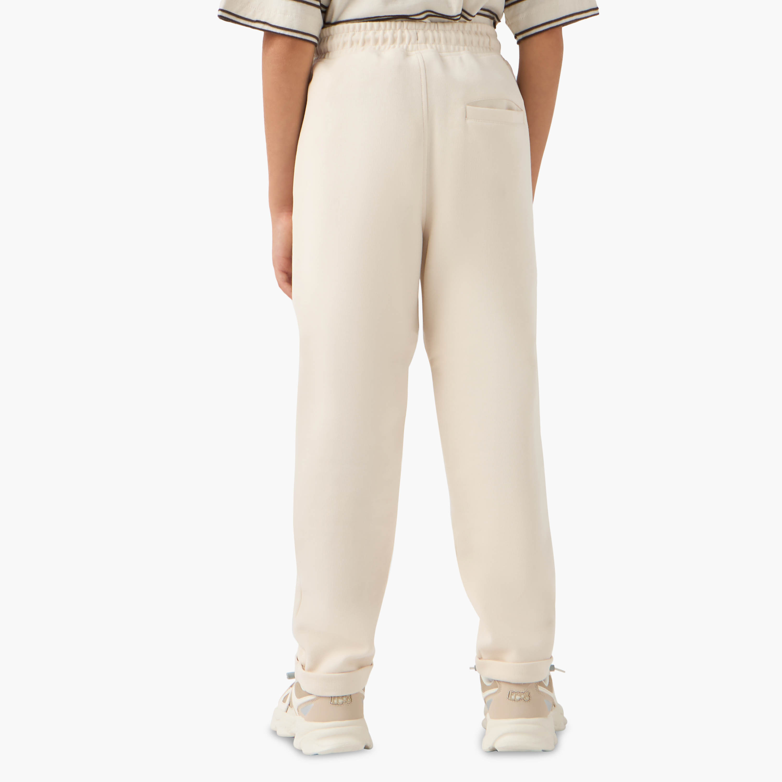 Juniors Panelled Joggers with Drawstring Closure and Pockets-boys-clothing-bottoms-joggersandtrackpants-image-3