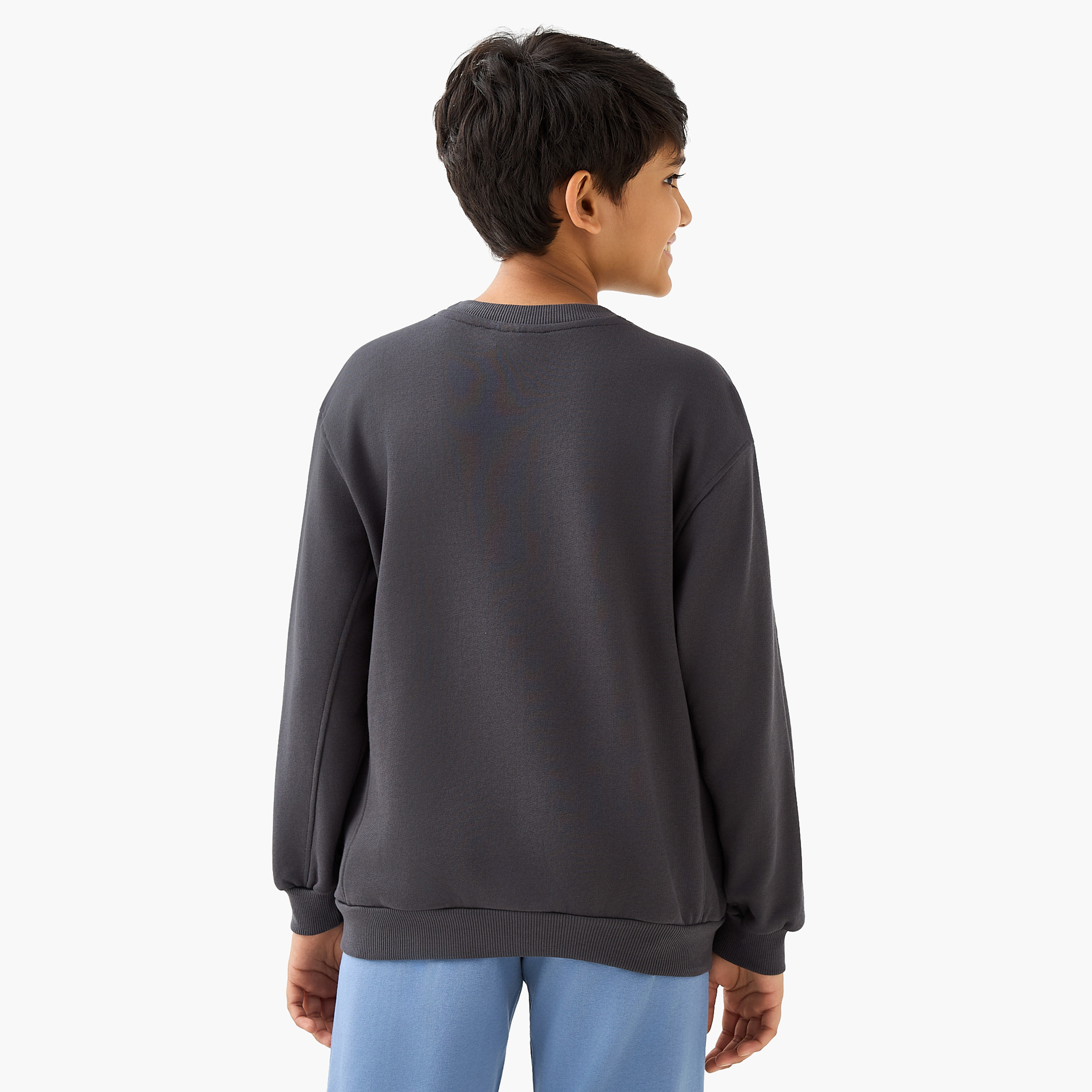 Juniors Tokyo Print Sweatshirt with Long Sleeves-boys-clothing-sweatshirts-image-3