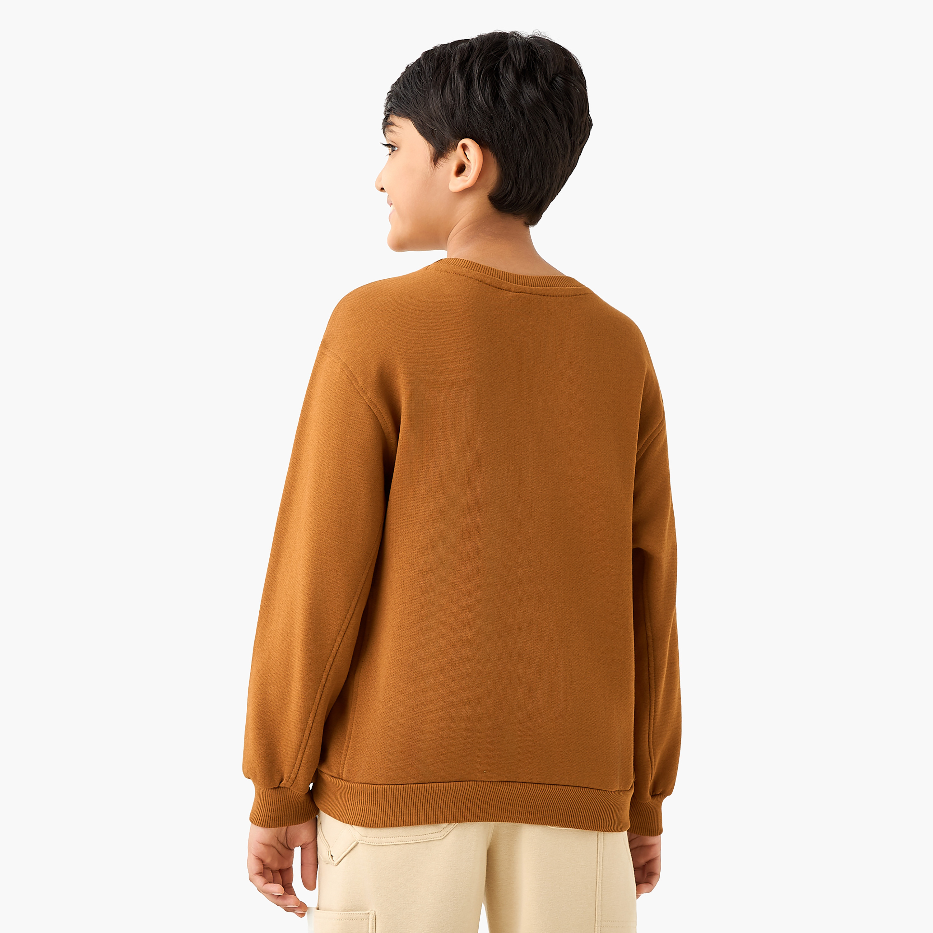Juniors Gamer Print Sweatshirt with Long Sleeves-boys-clothing-sweatshirts-image-3