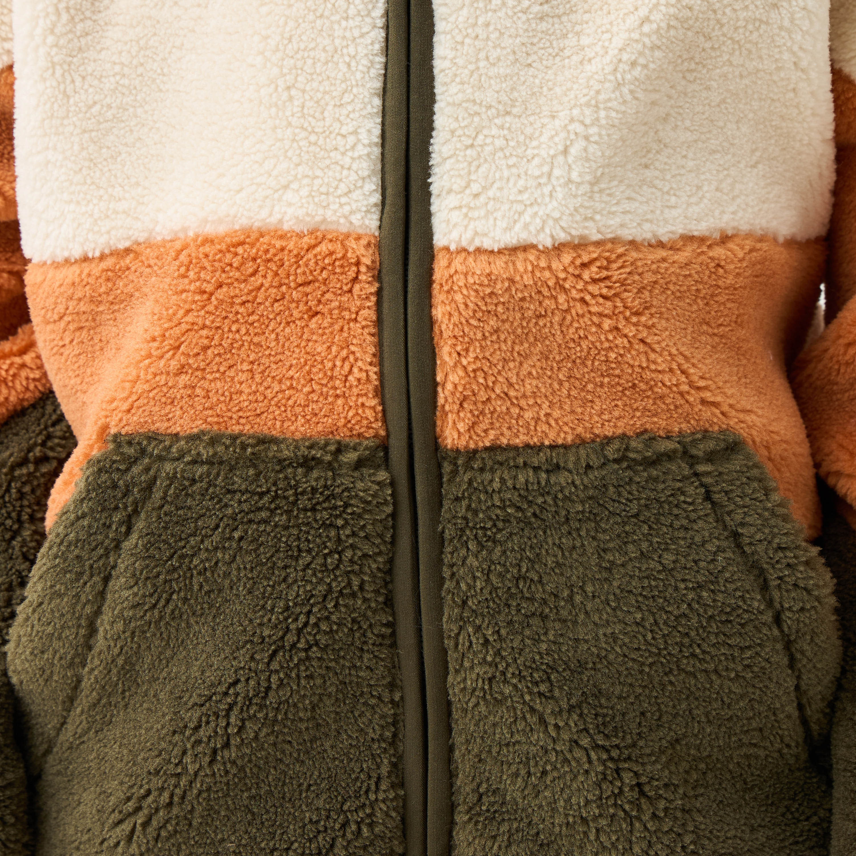 Juniors Panelled Zip Through Jacket with Long Sleeves-boys-clothing-jacketsandcoats-image-5