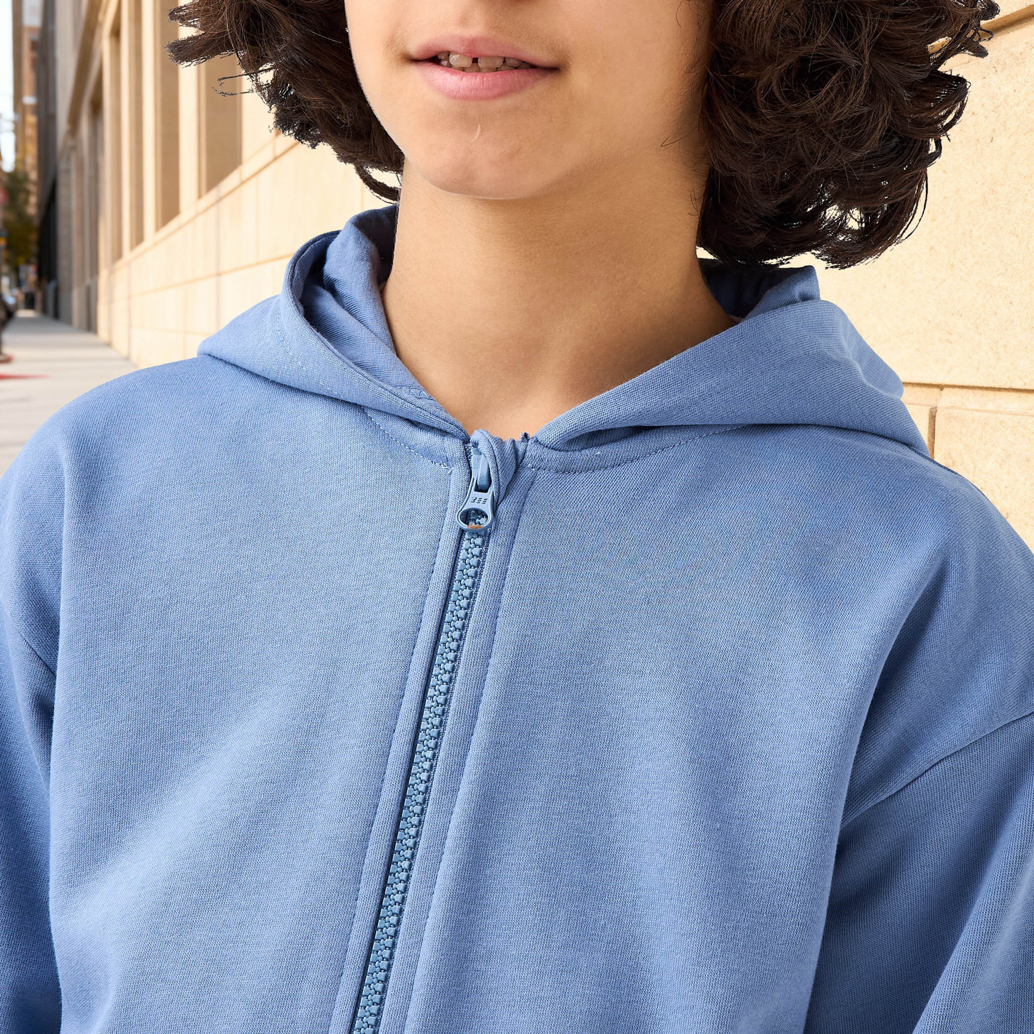 Juniors Solid Hooded Jacket with Zip Closure-boys-clothing-jacketsandcoats-image-4