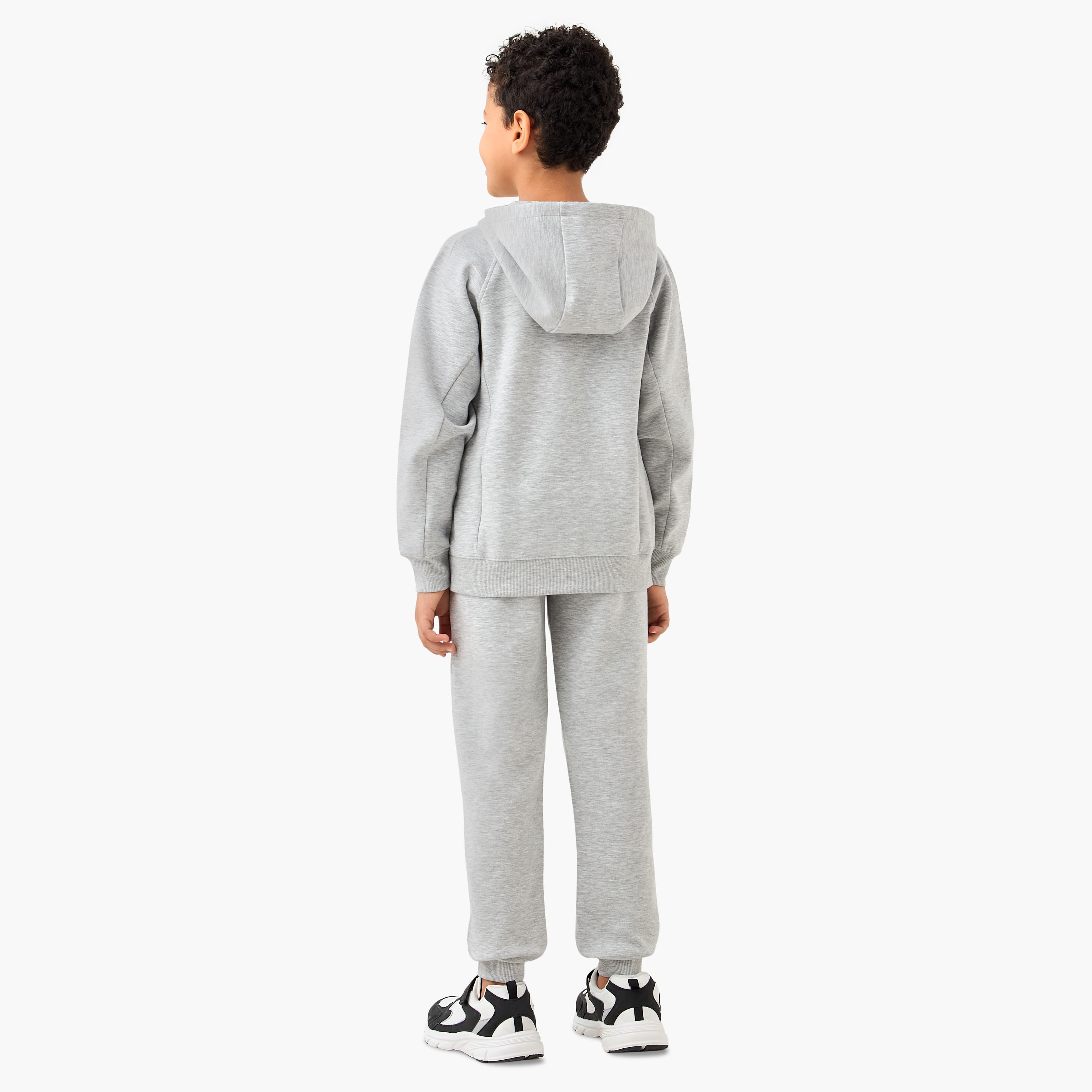 Juniors Solid Zip Through Hoodie and Joggers Set-boys-clothing-setsandcoords-image-4