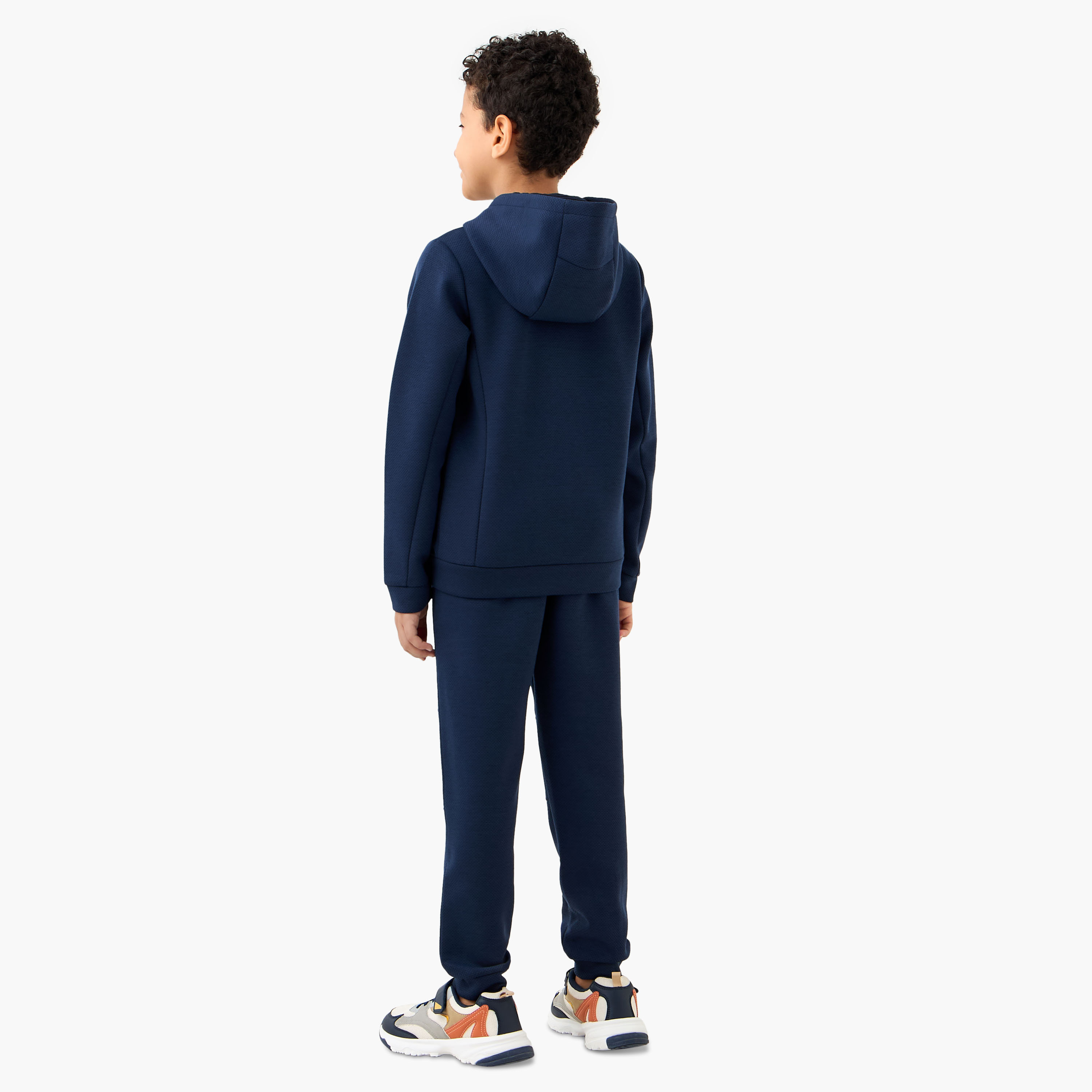 Juniors Textured Hooded Sweatshirt and Joggers Set-boys-clothing-setsandcoords-image-4