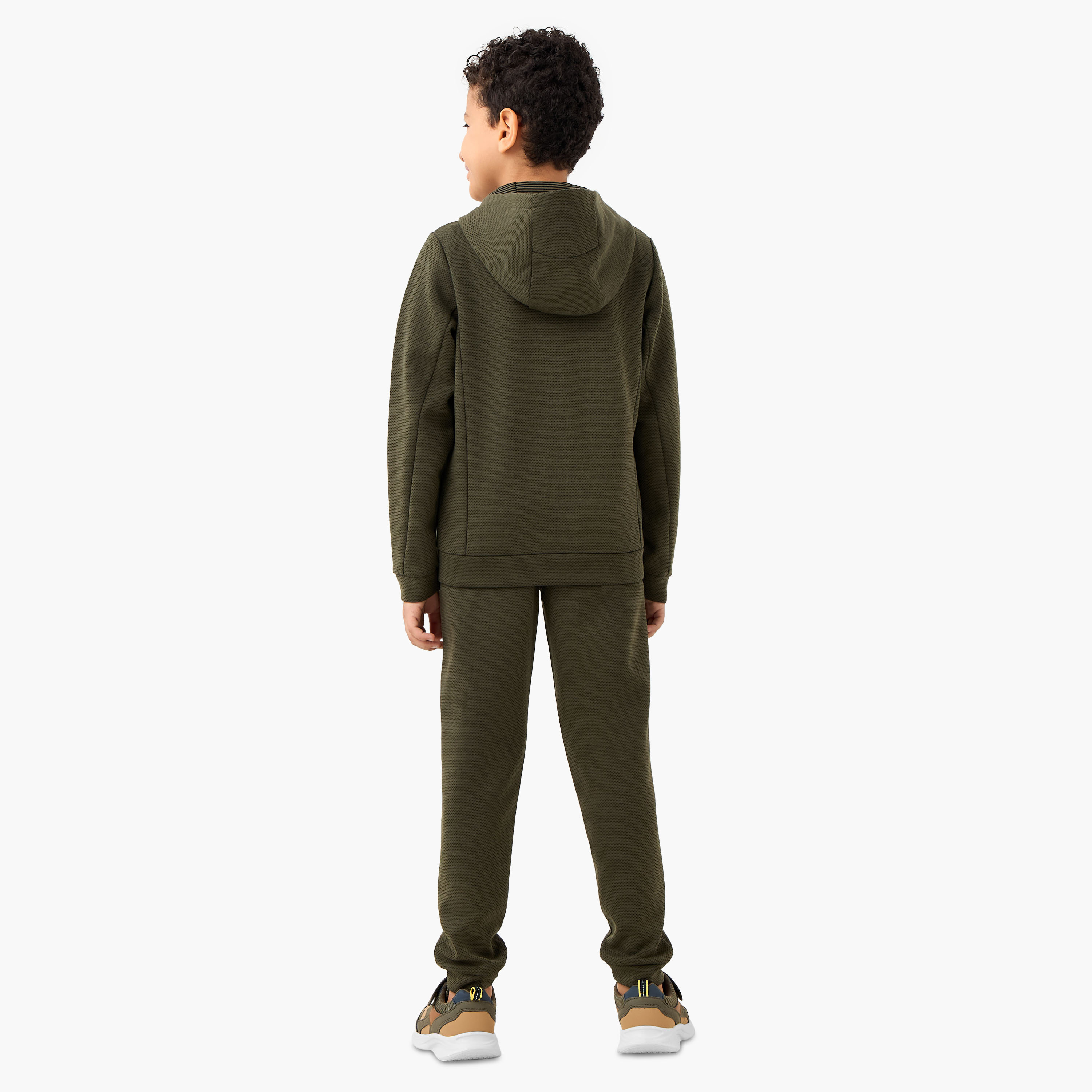 Juniors Textured Hooded Sweatshirt and Joggers Set-boys-clothing-setsandcoords-image-4