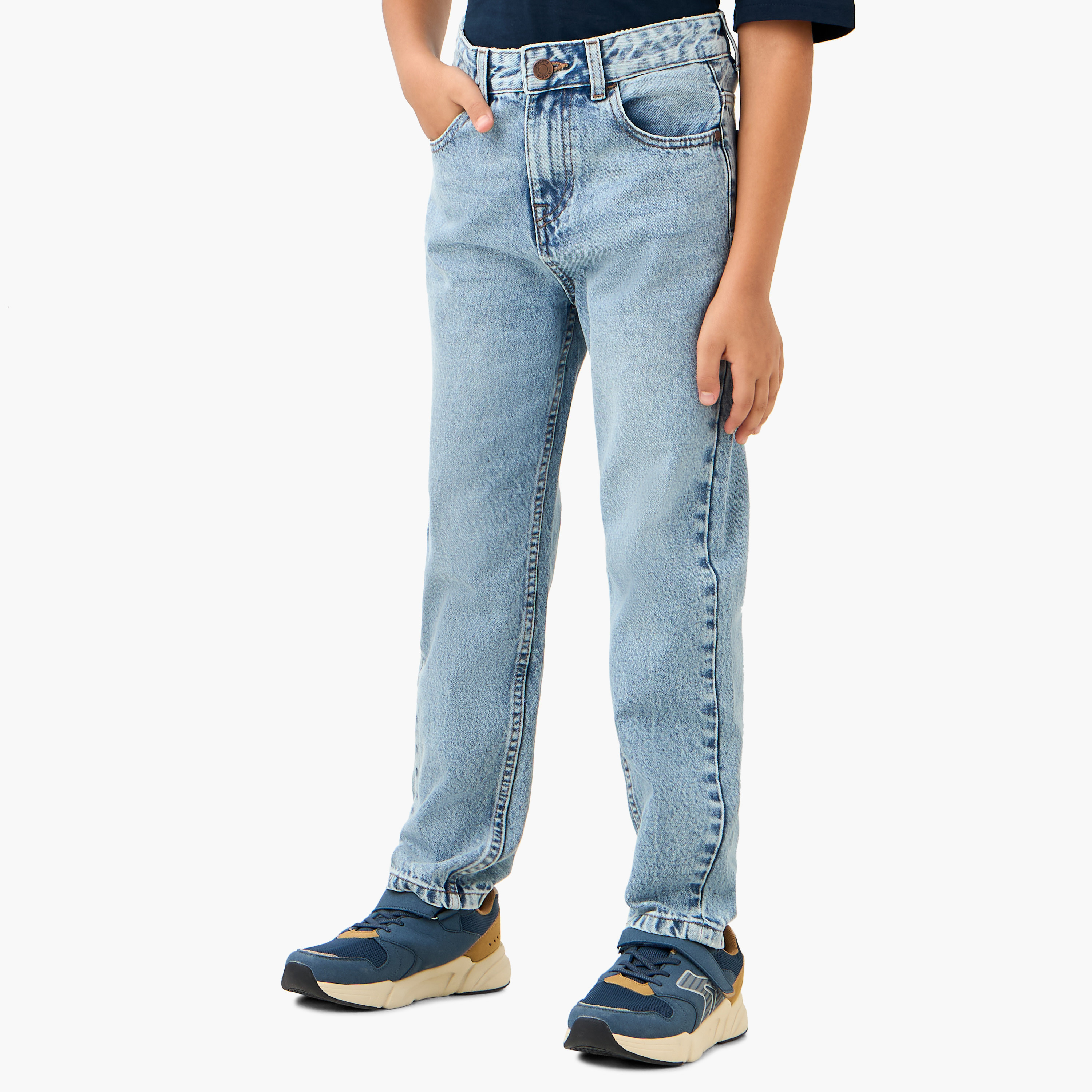 Juniors Boys' Regular Fit Jeans-boys-clothing-bottoms-jeans-image-1