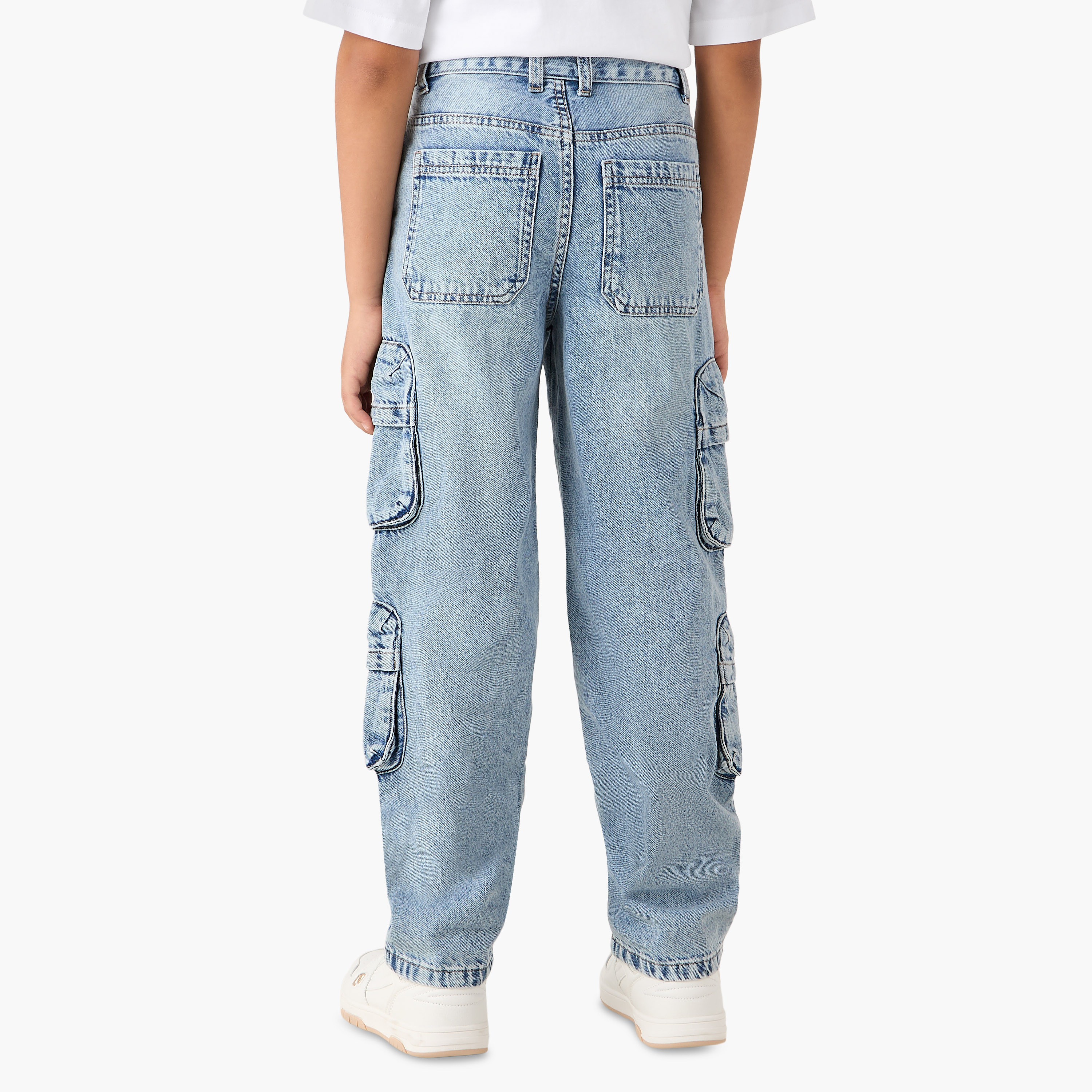 Juniors Solid Jeans with Pockets-boys-clothing-bottoms-jeans-image-3