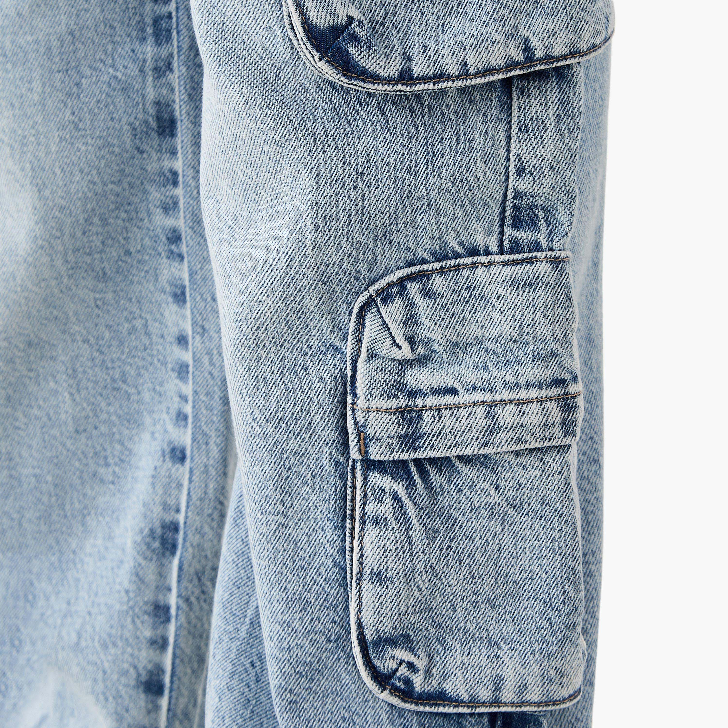 Juniors Solid Jeans with Pockets-boys-clothing-bottoms-jeans-image-5