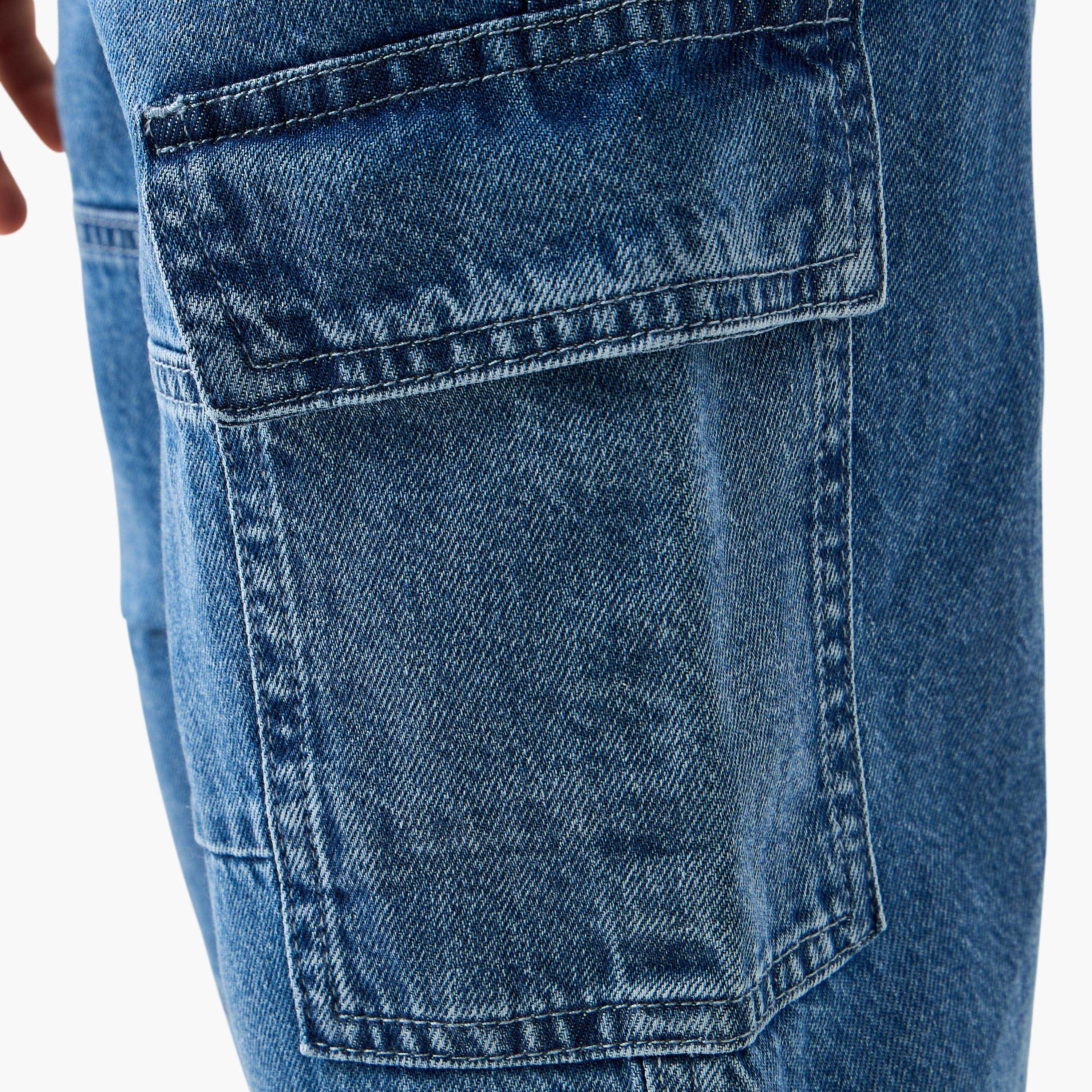 بنطلون جينز كارجو للأولاد من جونيورز-boys-clothing-bottoms-jeans-image-5