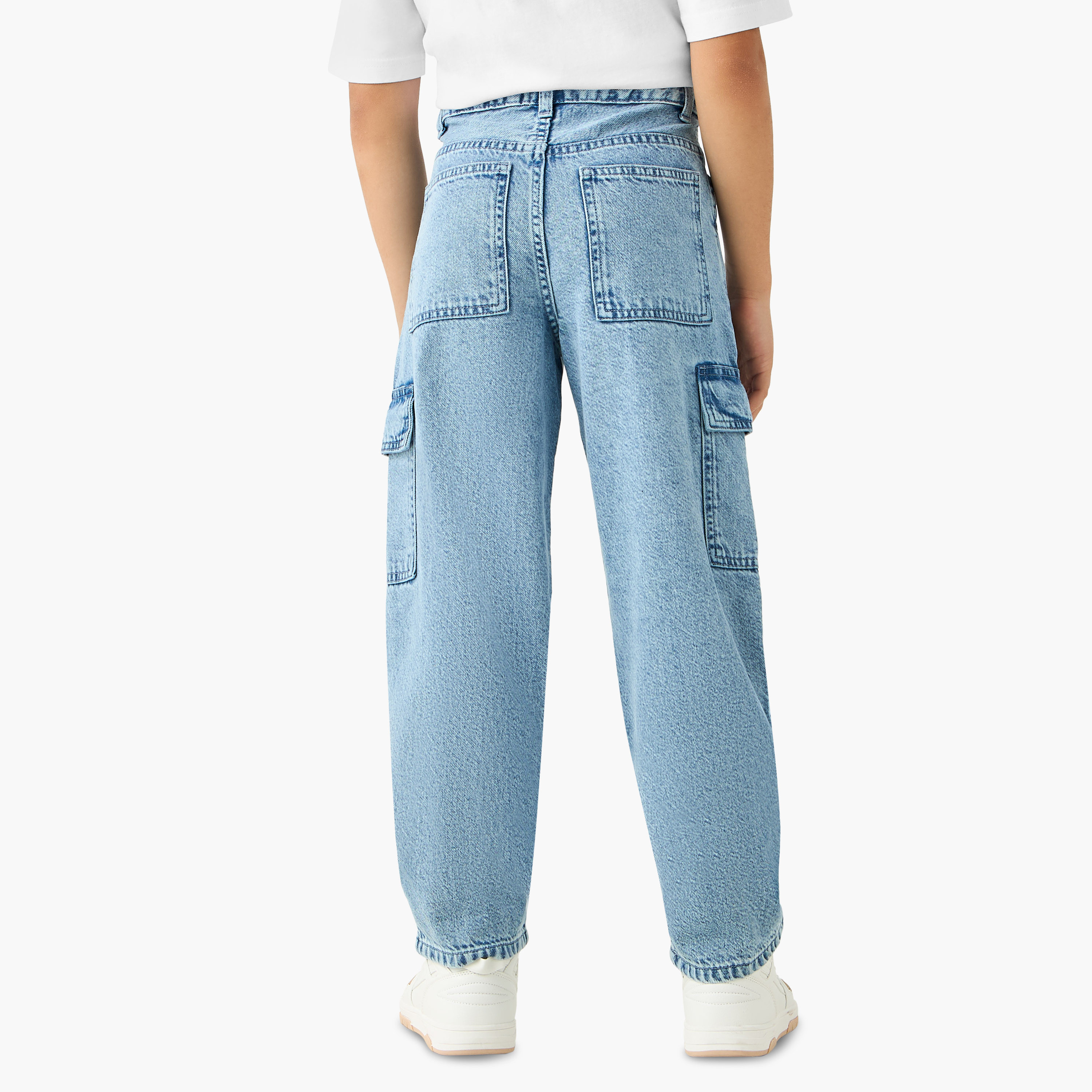 بنطلون جينز كارجو للأولاد من جونيورز-boys-clothing-bottoms-jeans-image-3