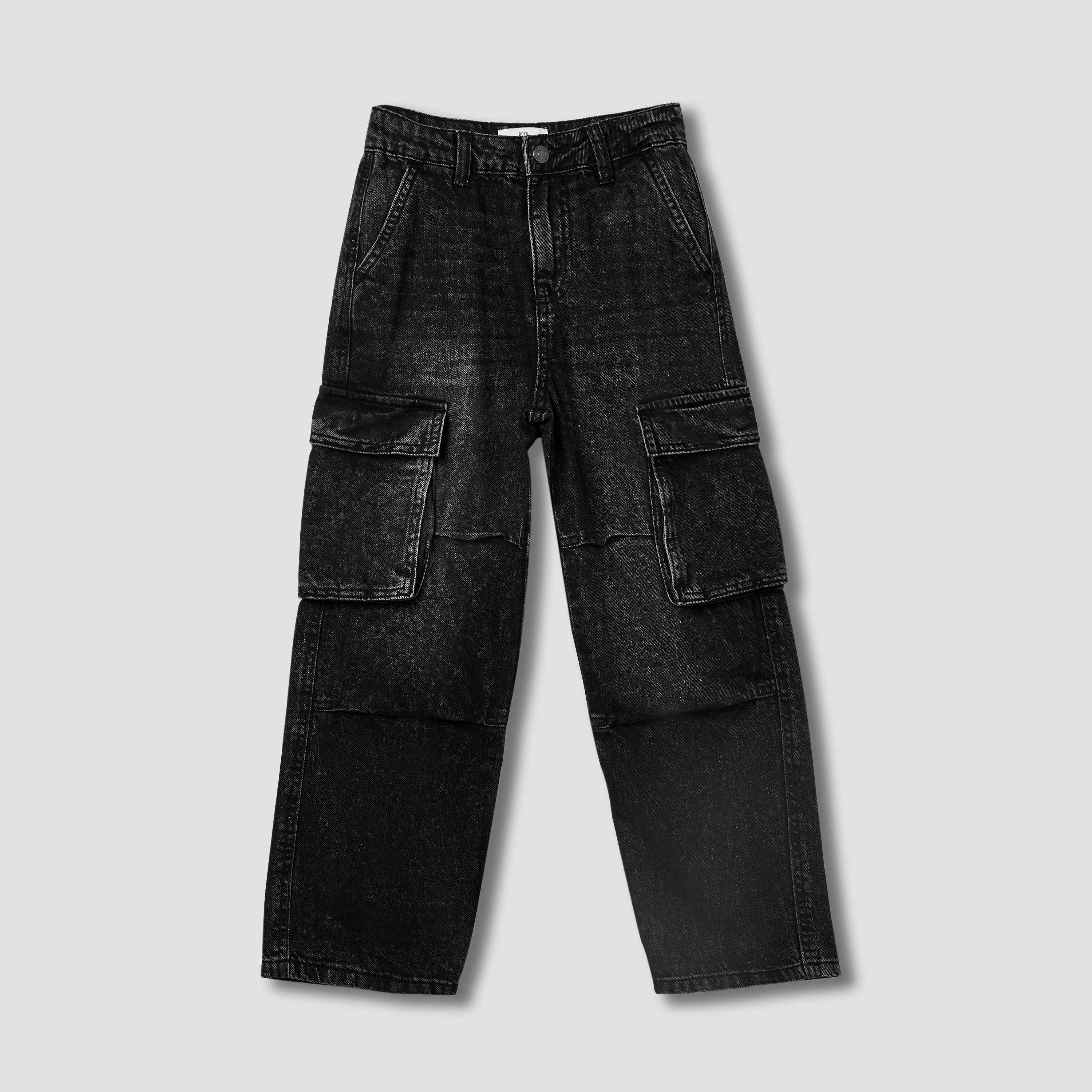 بنطلون جينز كارجو للأولاد من جونيورز-boys-clothing-bottoms-jeans-image-1