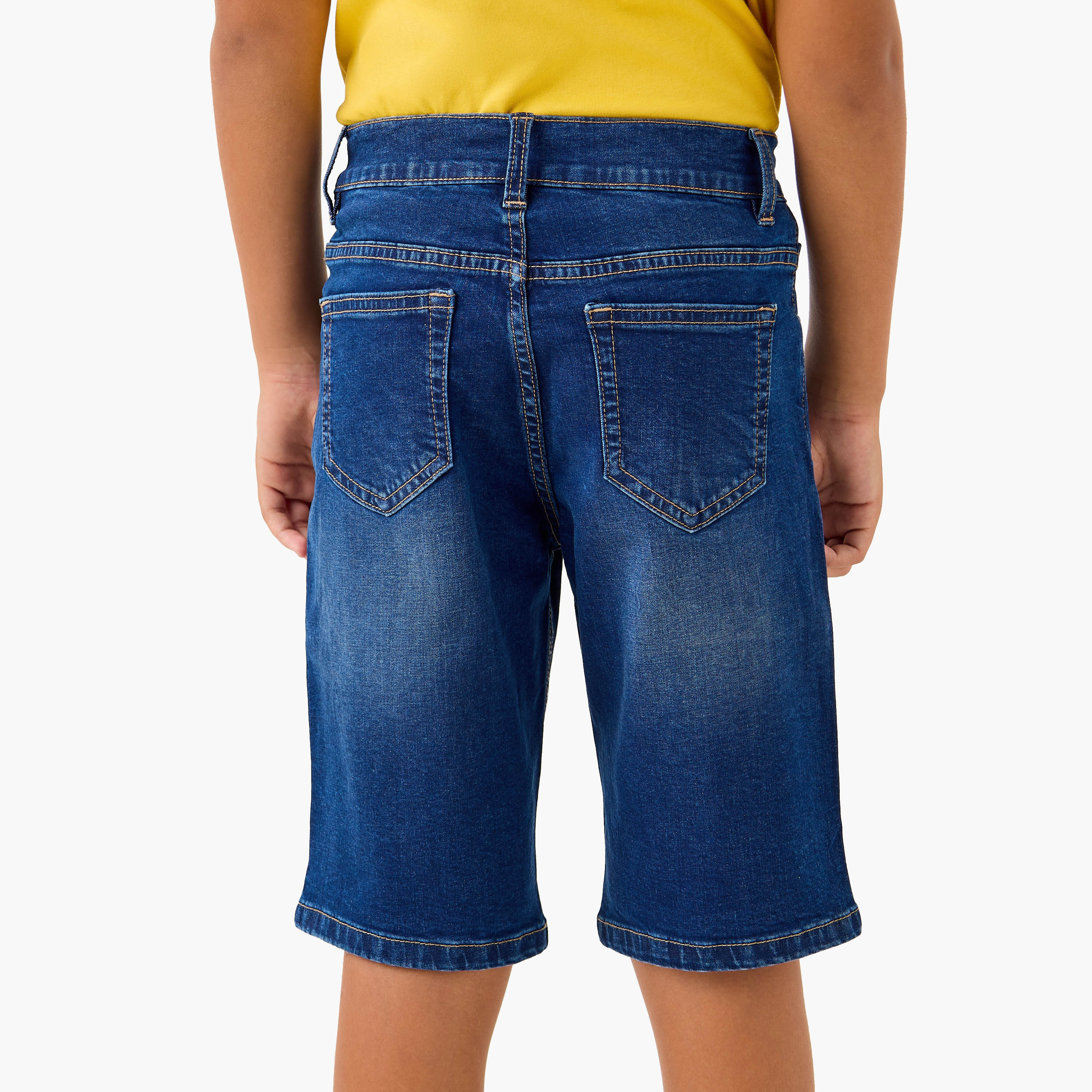 Juniors Boys Regular Fit Denim Shorts-boys-clothing-bottoms-shorts-image-3