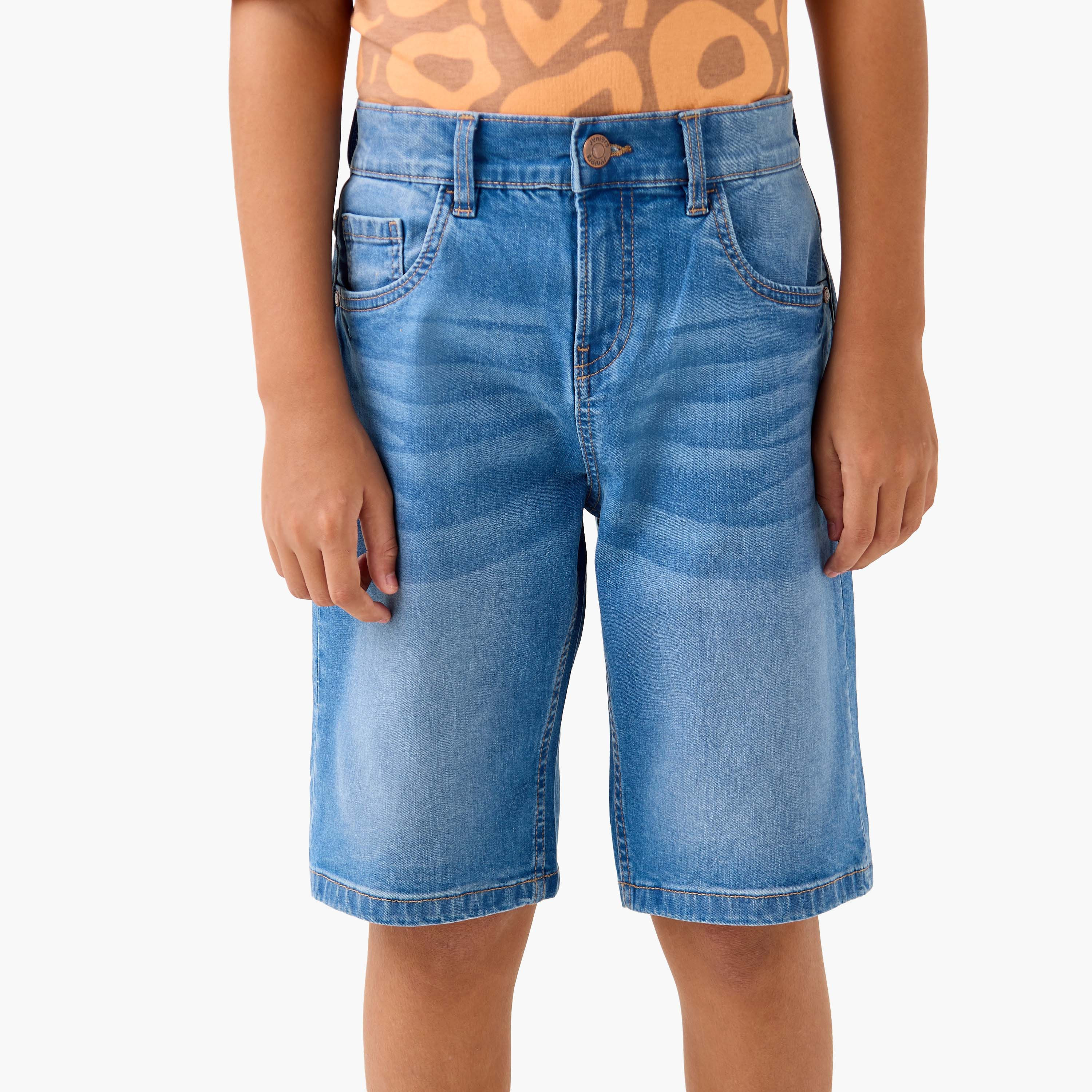 شورت دينم بجيوب من جونيورز-boys-clothing-bottoms-shorts-image-1