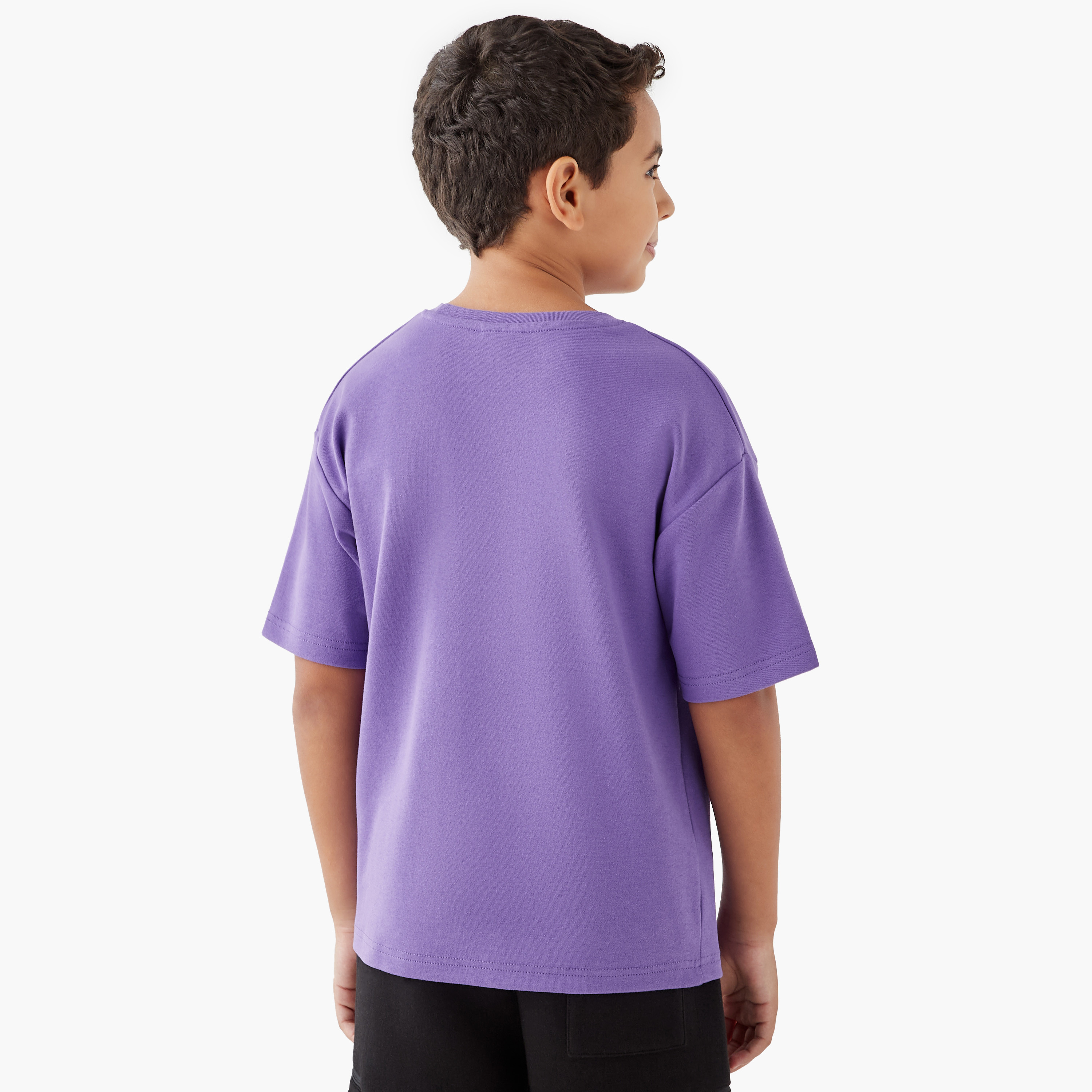 XYZ Logo Applique T-shirt with Short Sleeves and Chest Pocket-sports-boys-clothing-tops-image-3