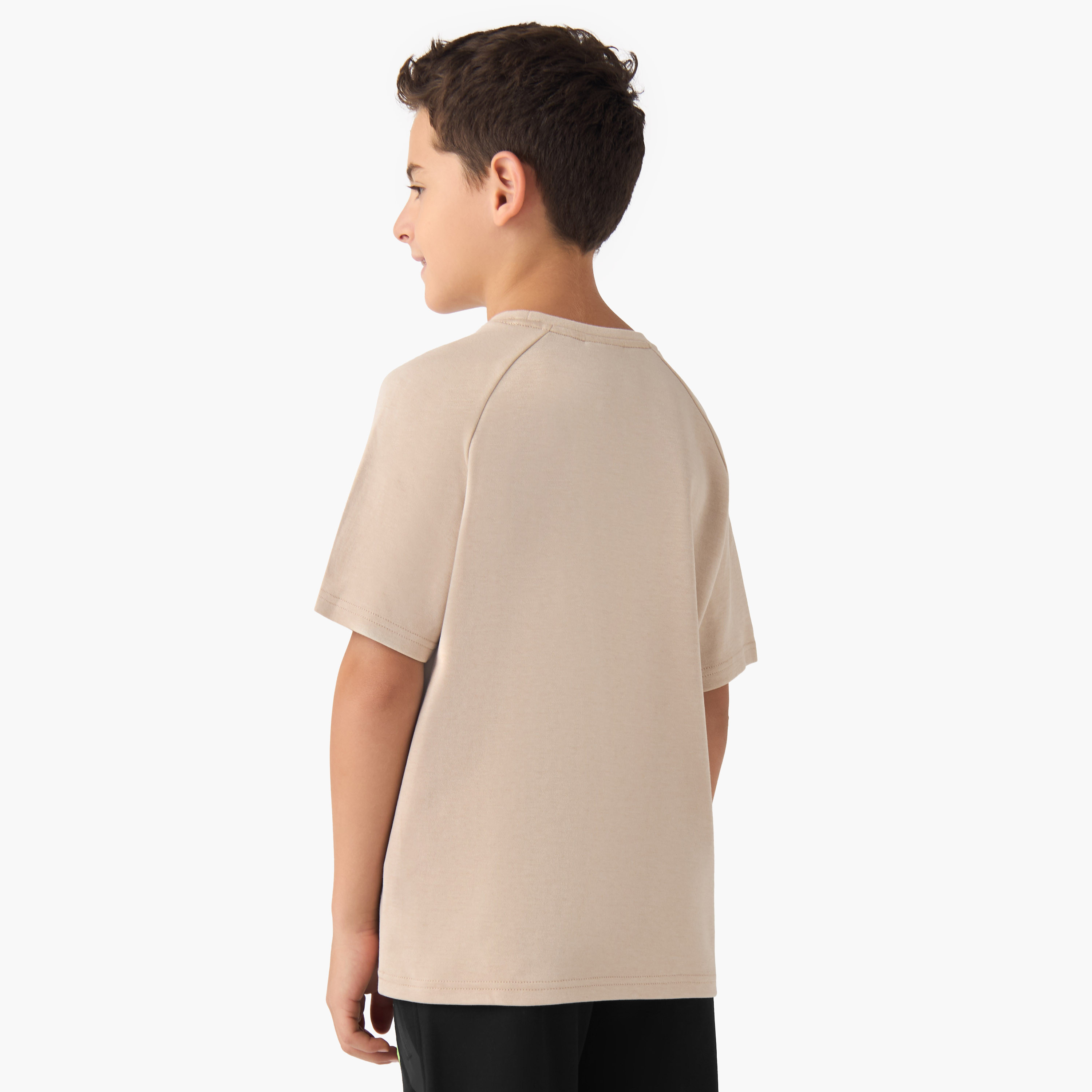XYZ Boys' Crew Neck T-shirt with Pocket - Cotton Blend - Short Sleeves-sports-boys-clothing-tops-image-3