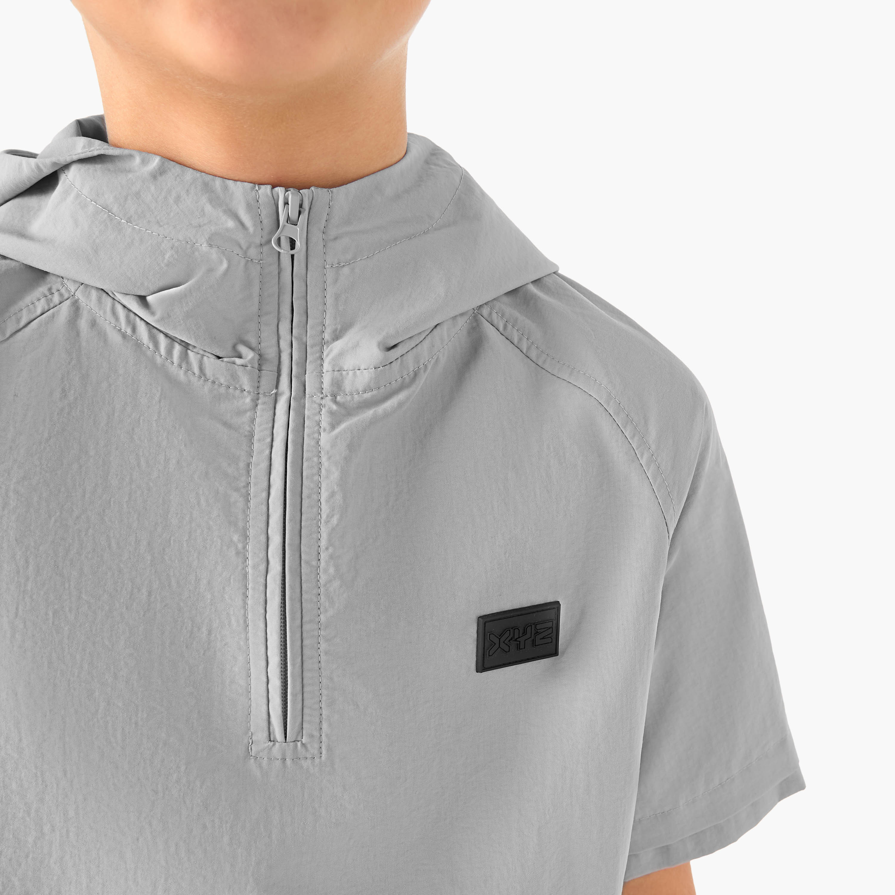 XYZ Solid Hooded T-Shirt with Pocket and Raglan Sleeves-boys-clothing-sportswear-tops-image-4