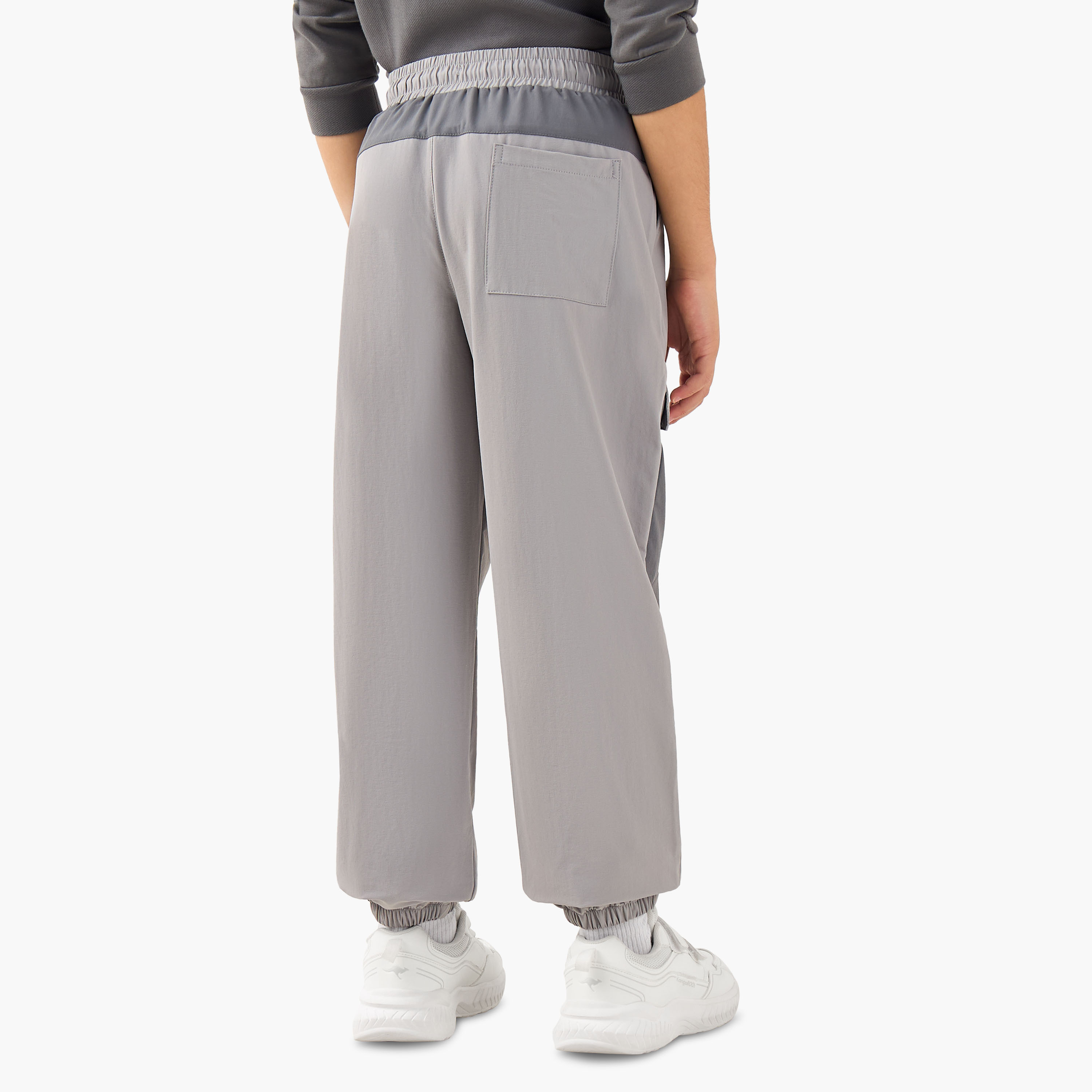 XYZ Boys Joggers with Panel Detail - Nylon - Drawstring Waist-boys-clothing-bottoms-joggersandtrackpants-image-3