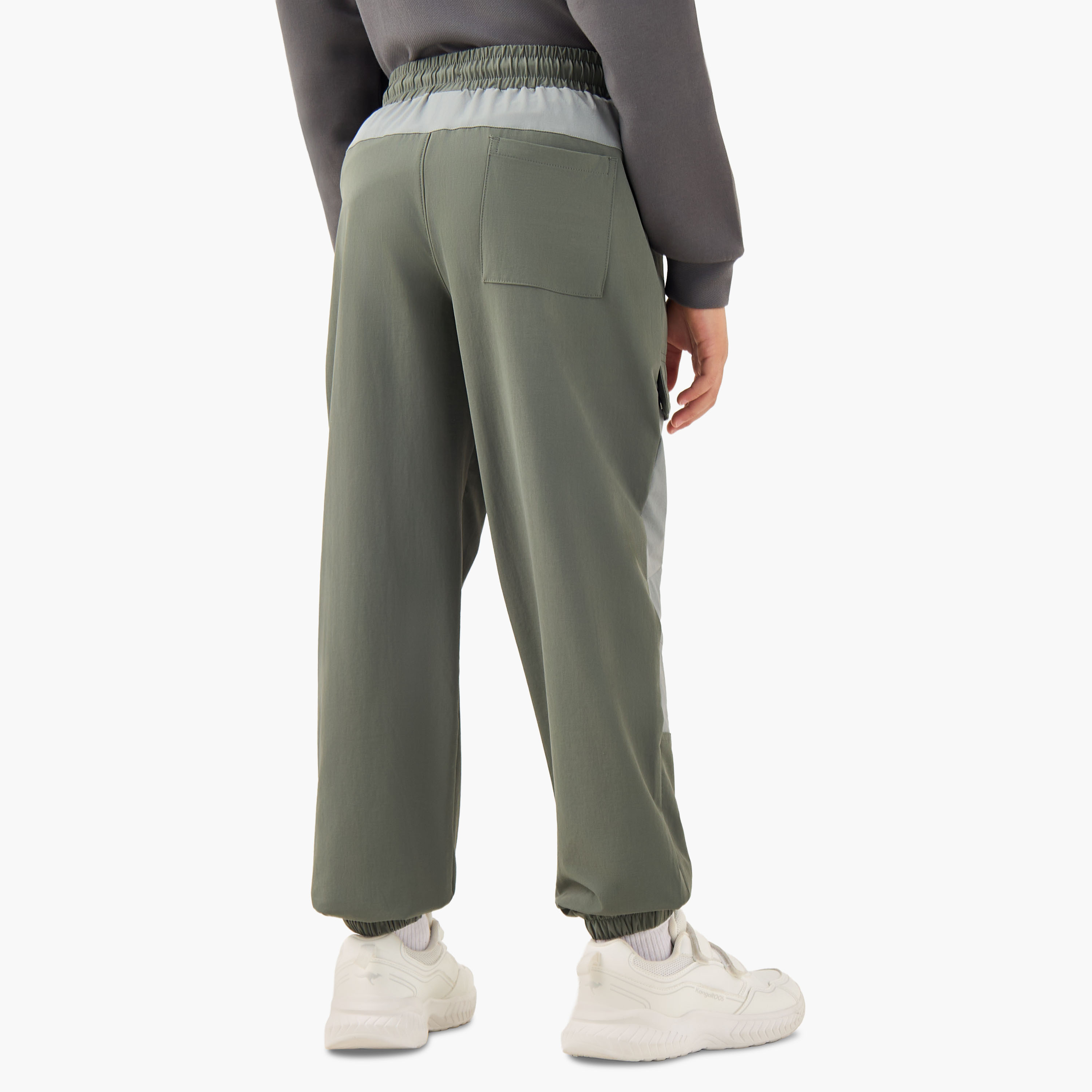 XYZ Boys Joggers with Panel Detail - Nylon - Drawstring Waist-boys-clothing-bottoms-joggersandtrackpants-image-3