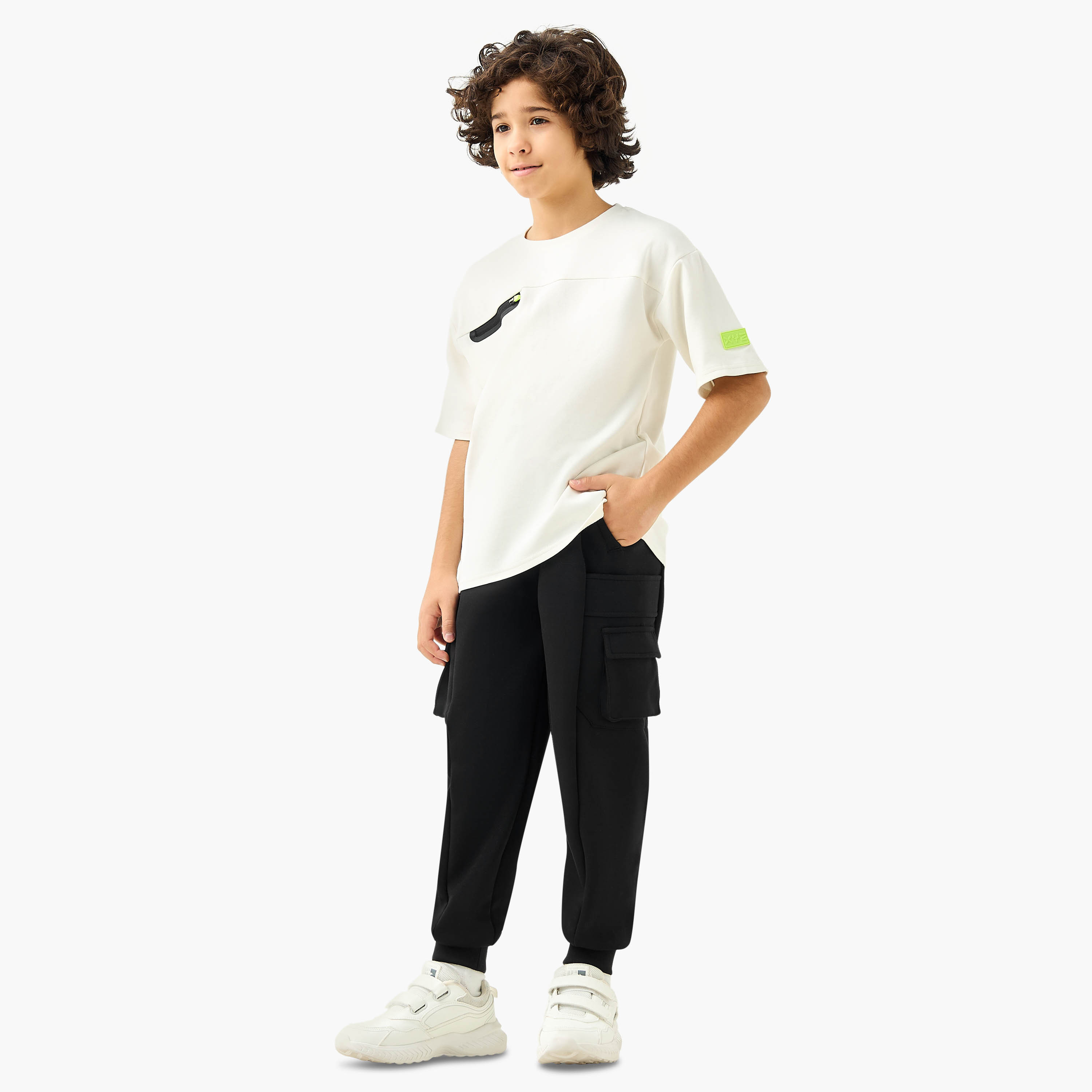 XYZ Solid Joggers with Drawstring Closure and Pockets-boys-clothing-bottoms-trousers-image-2